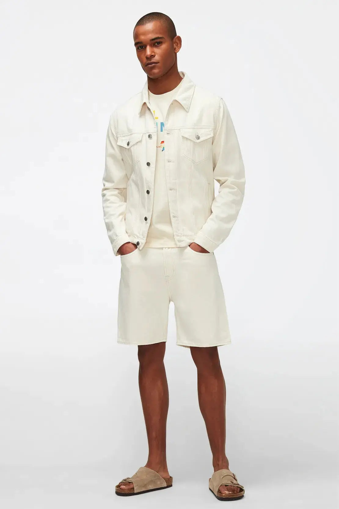 White Denim Jacket - BEVAVA