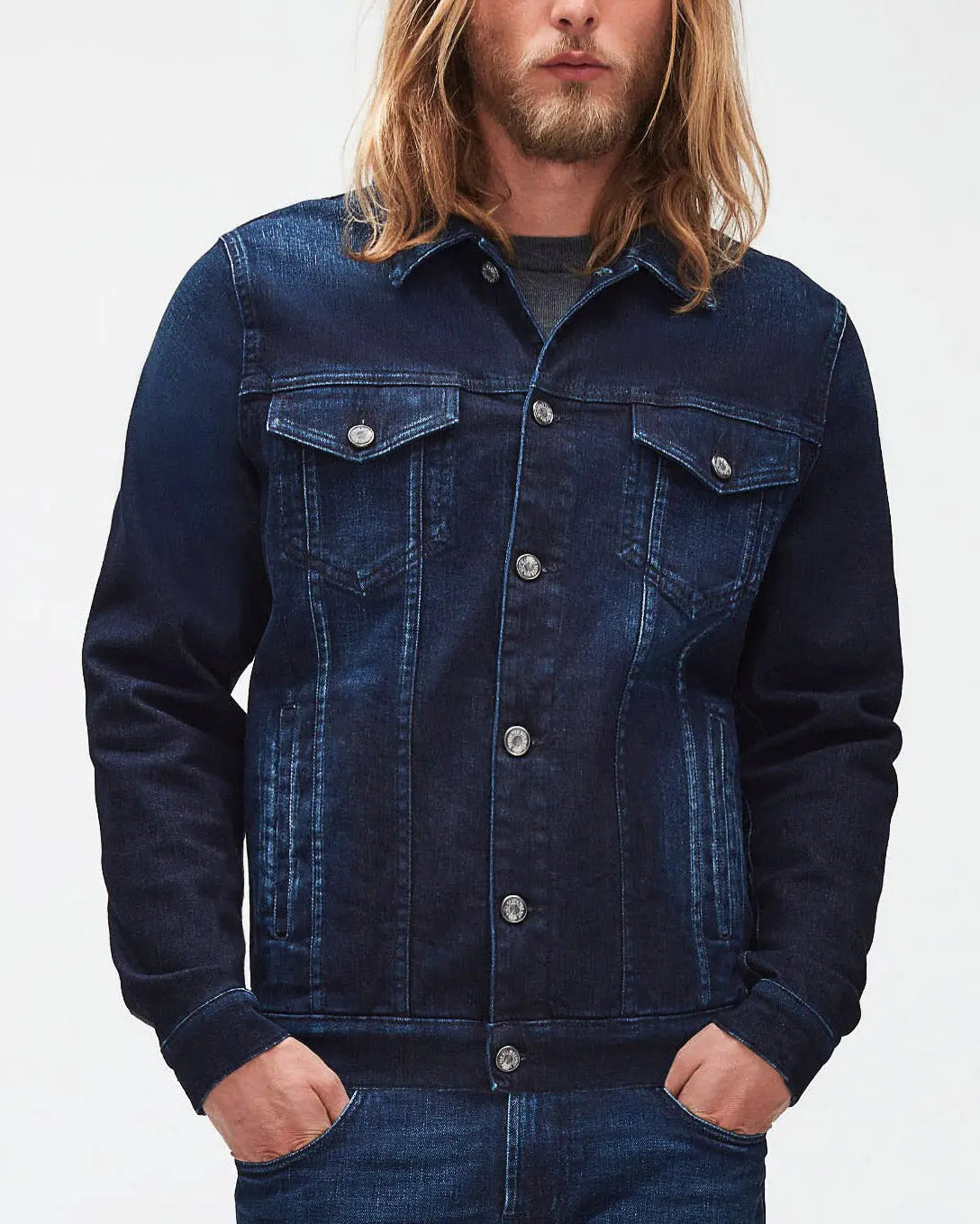 Dark Blue Perfect Jacket Cashmere Dark Blue - BEVAVA