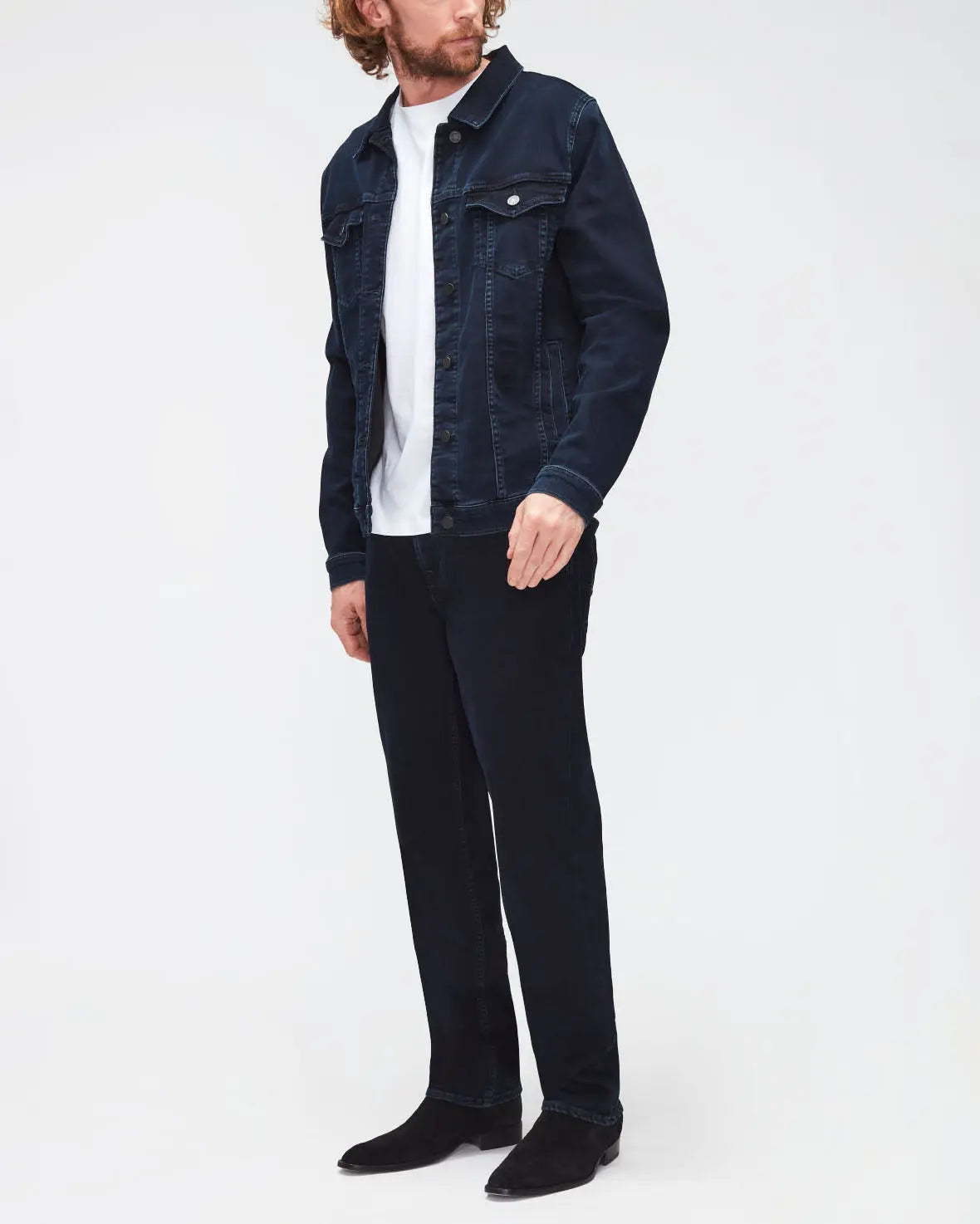 Dark Blue Perfect Jacket Luxe Performance Eco Blue Black - BEVAVA