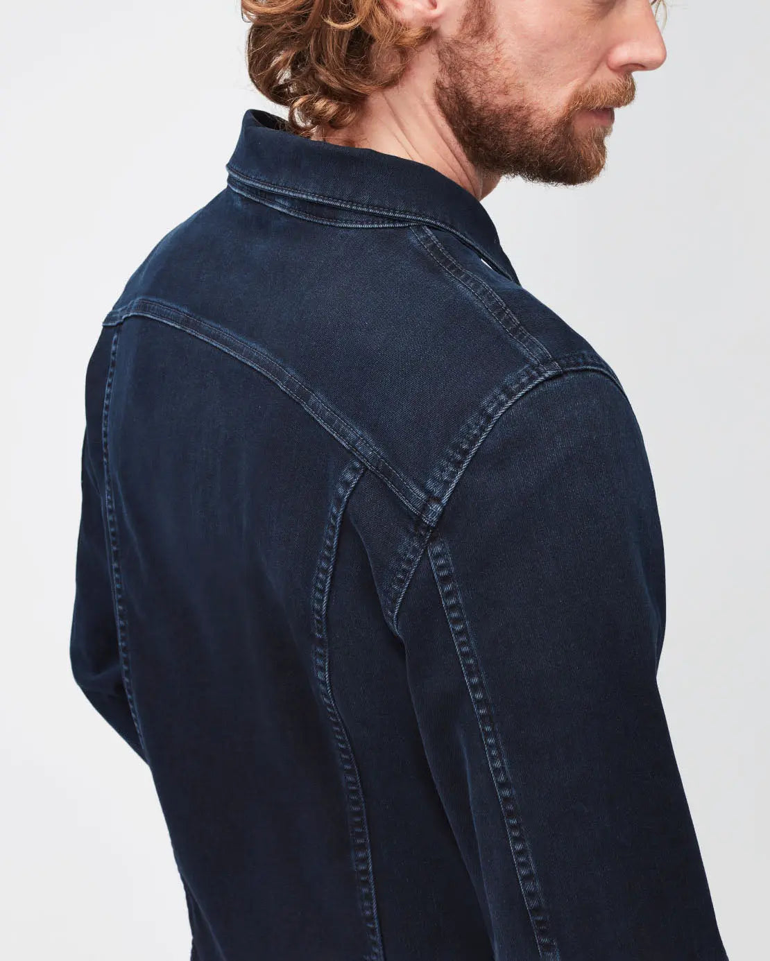 Dark Blue Perfect Jacket Luxe Performance Eco Blue Black - BEVAVA