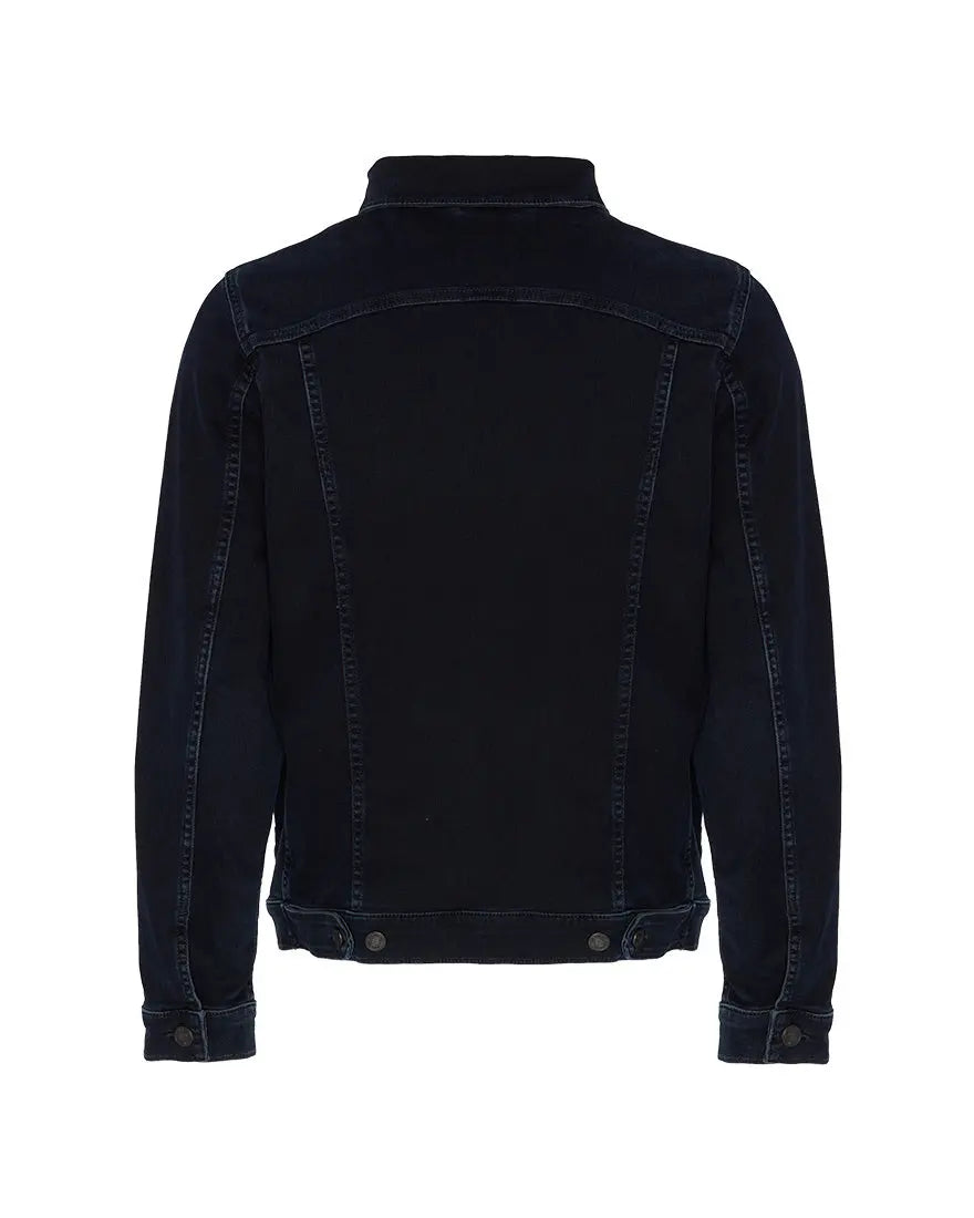 Dark Blue Perfect Jacket Luxe Performance Eco Blue Black - BEVAVA