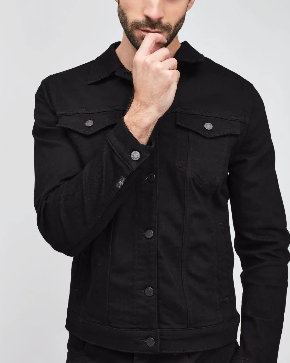 Black Perfect Jacket Luxe Performance Eco Rinse Black - BEVAVA