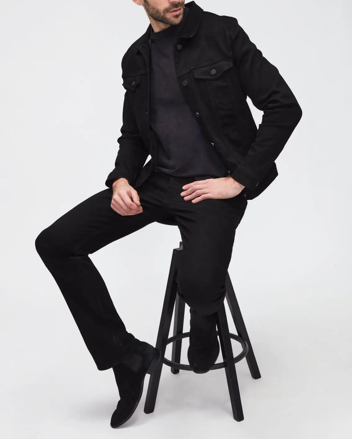 Black Perfect Jacket Luxe Performance Eco Rinse Black - BEVAVA