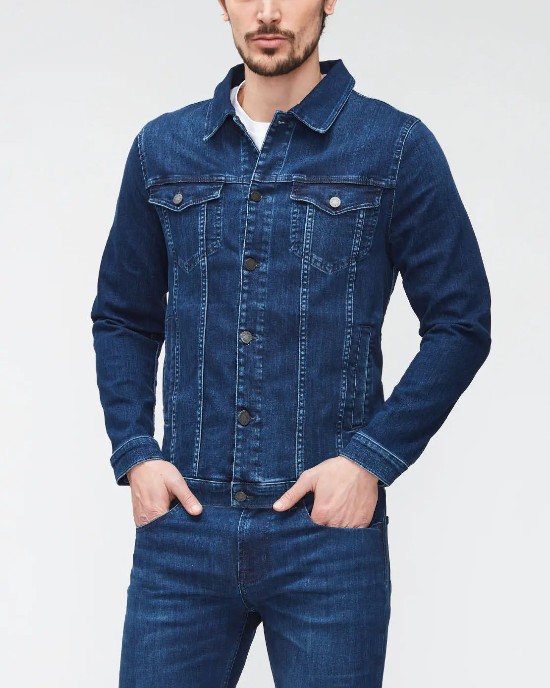 Dark Blue Perfect Jacket Luxe Performance Eco Dark Blue - BEVAVA