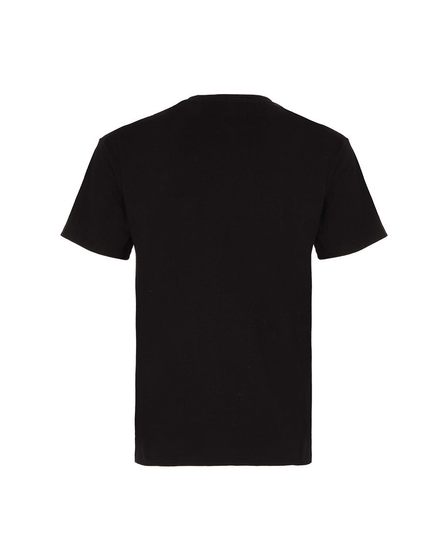 Black Mankind Tee Cotton Printed Mankind Black 7 For All Mankind