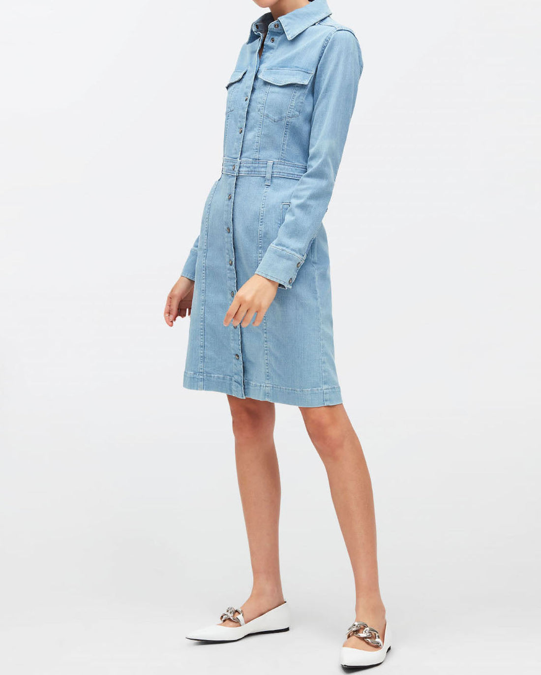 Light Blue Luxe Dress Tomorrow 7 For All Mankind