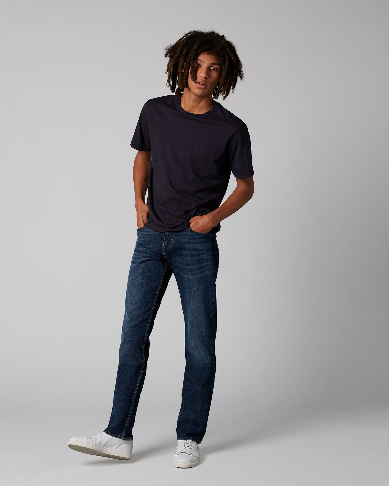 Dark Blue T-Shirt Slub Navy 7 For All Mankind