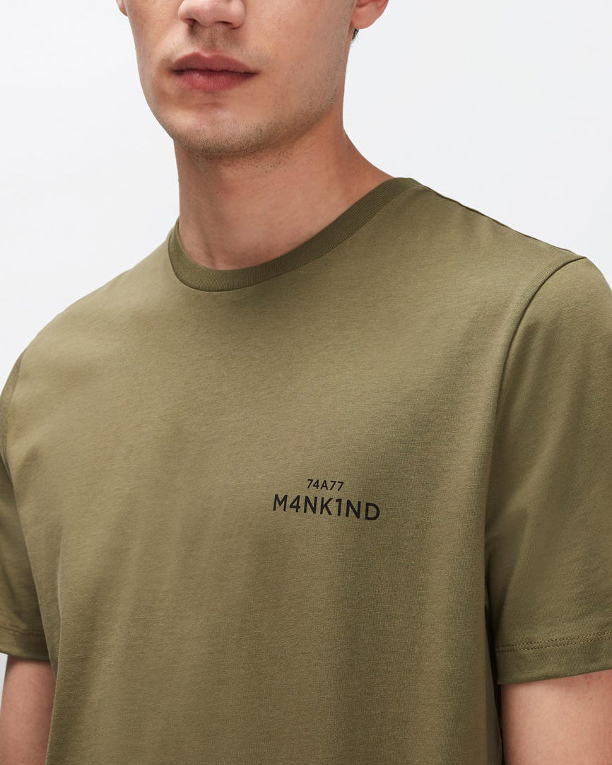 Back Logo Tee Cotton Army 7 For All Mankind