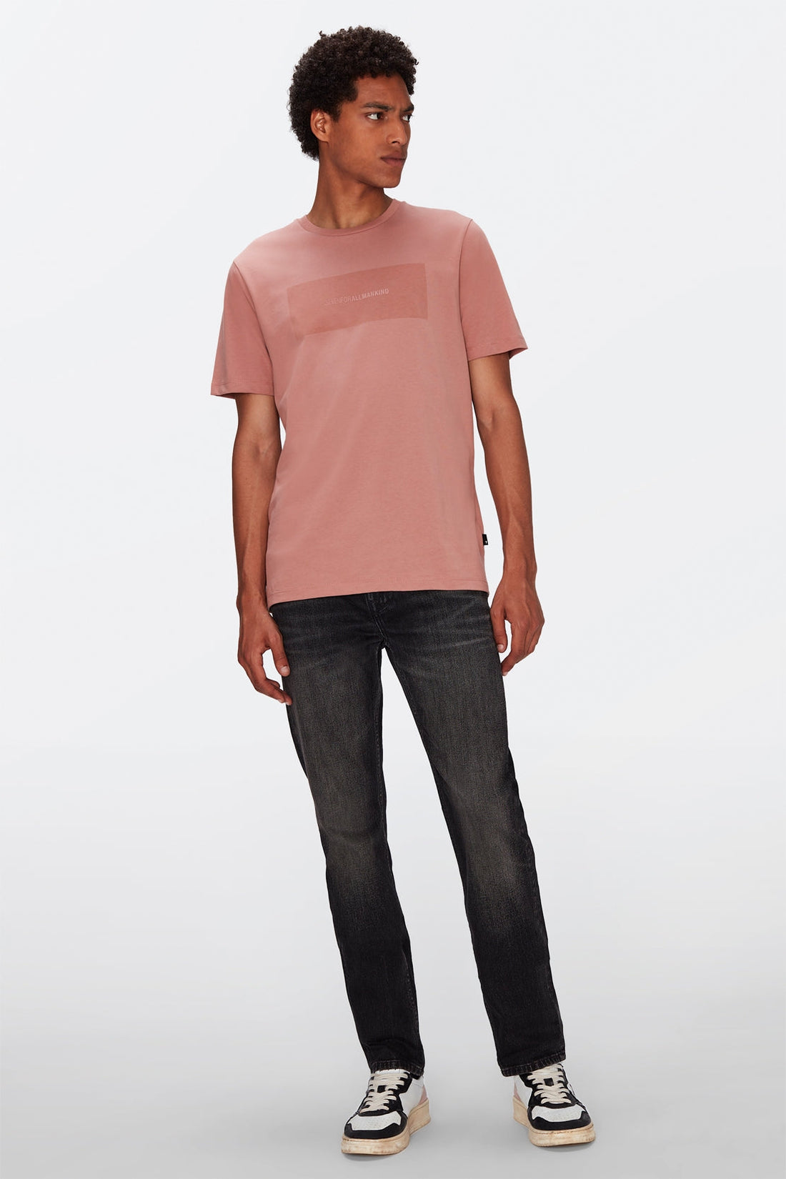 Logo Tee Cotton Burnt Brick 7 For All Mankind