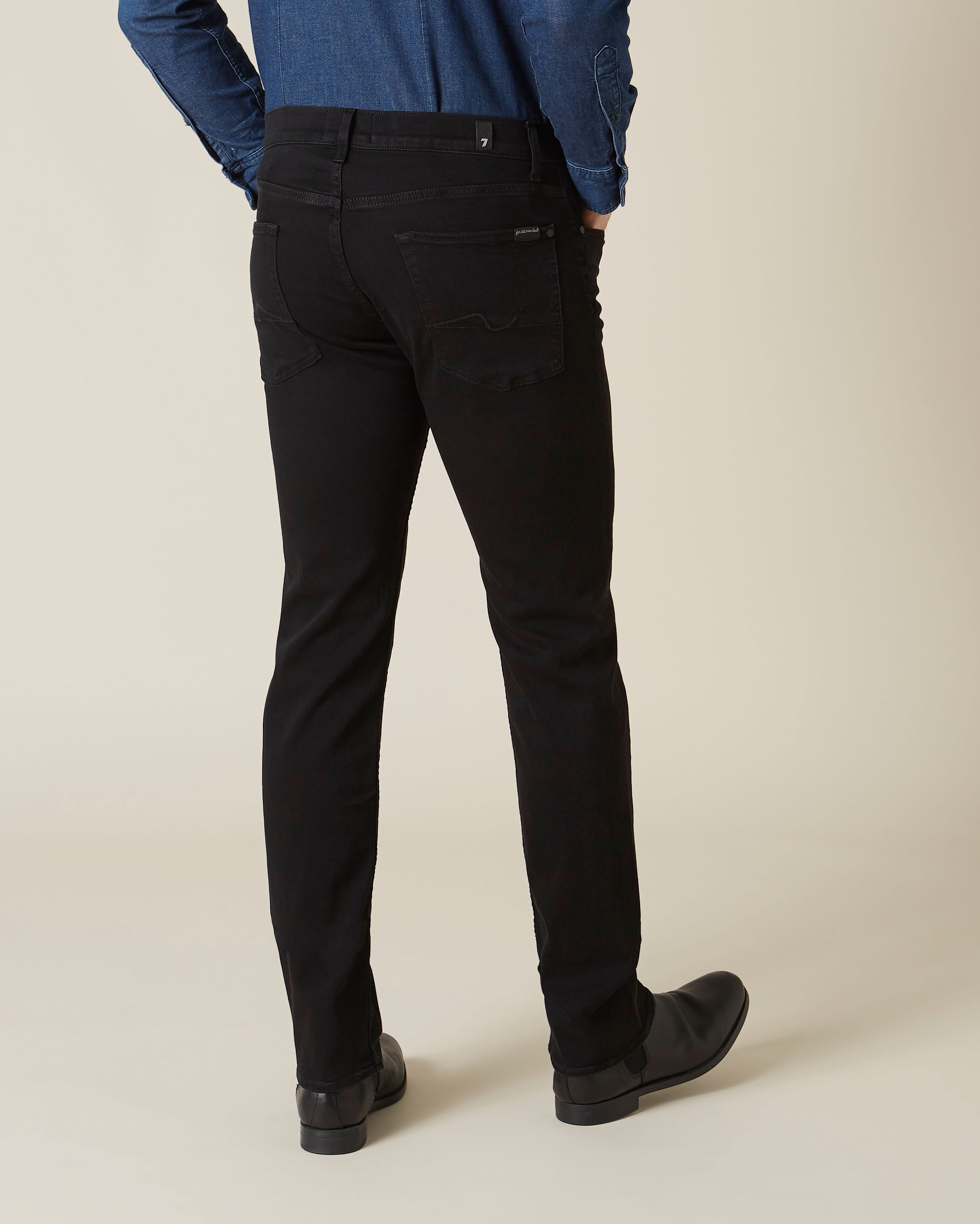 Black STANDARD Luxe Performance Plus Black 7 For All Mankind