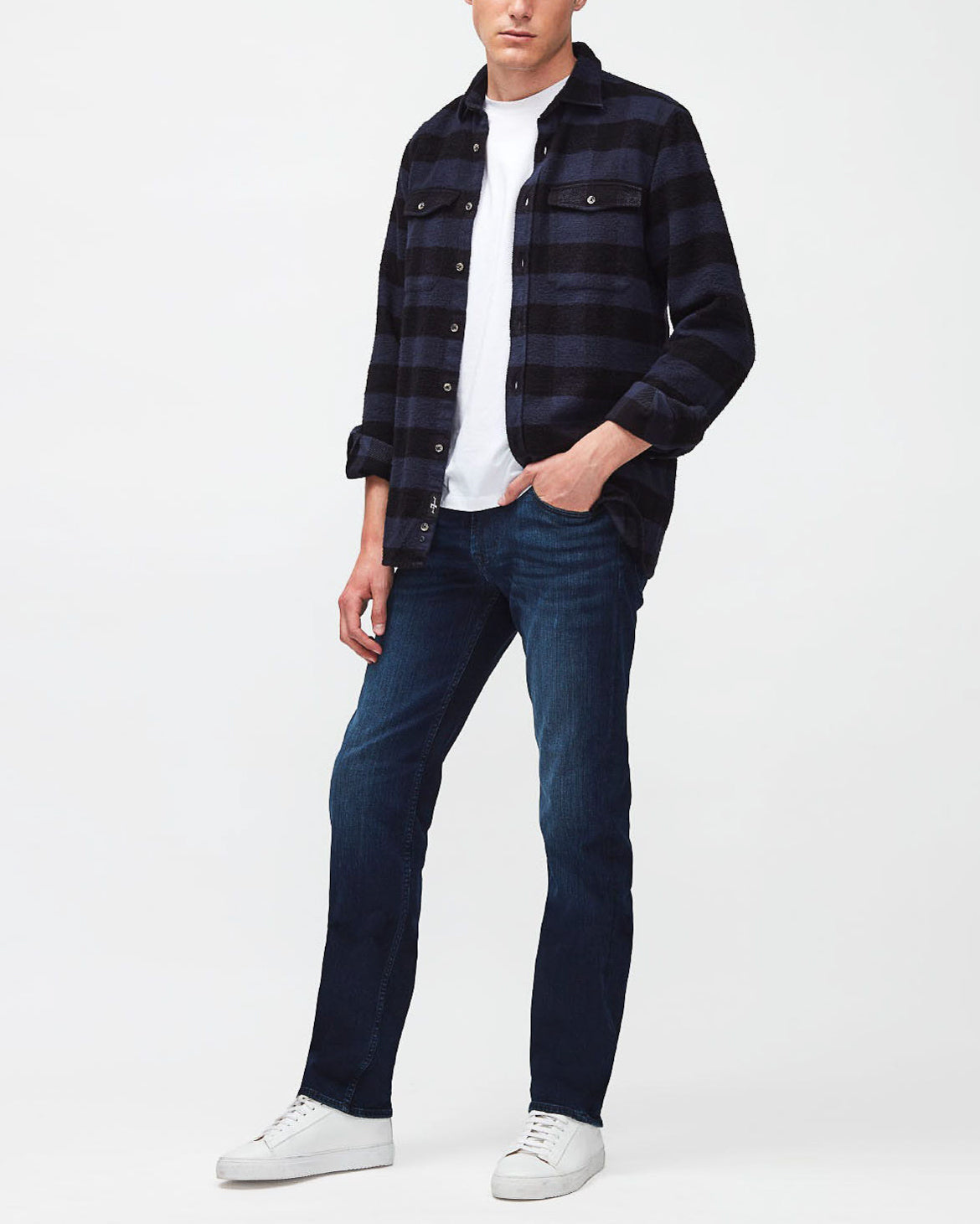 Dark Blue Standard Stretch Tek Five Stars 7 For All Mankind