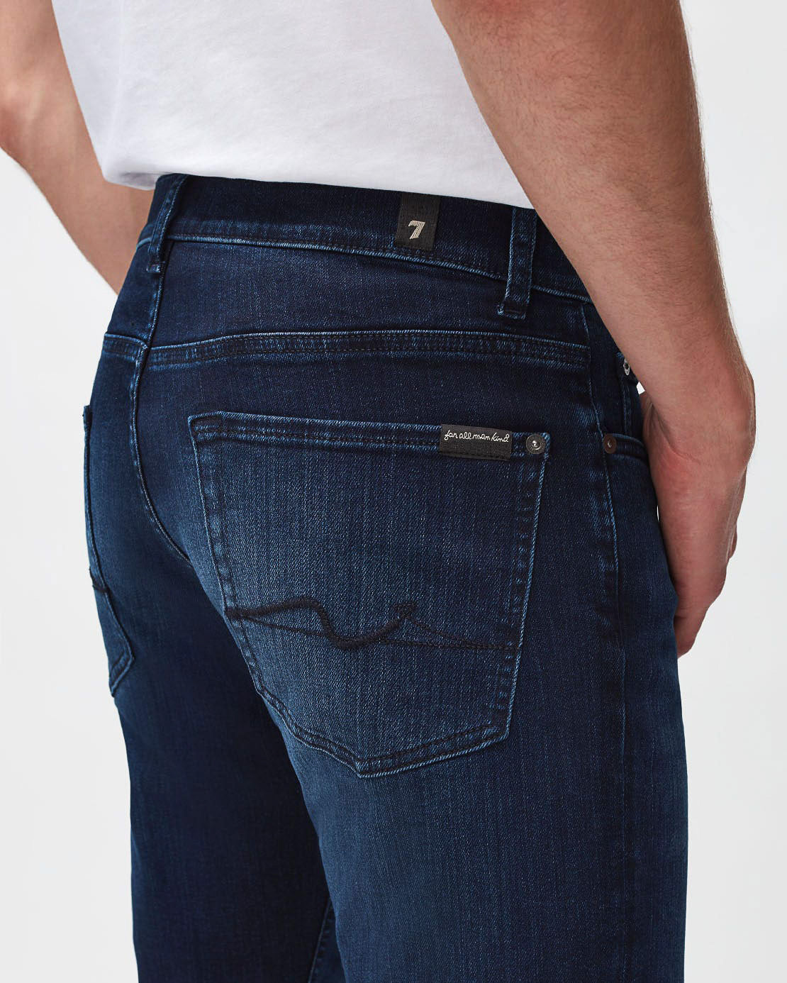 Dark Blue Standard Stretch Tek Five Stars 7 For All Mankind