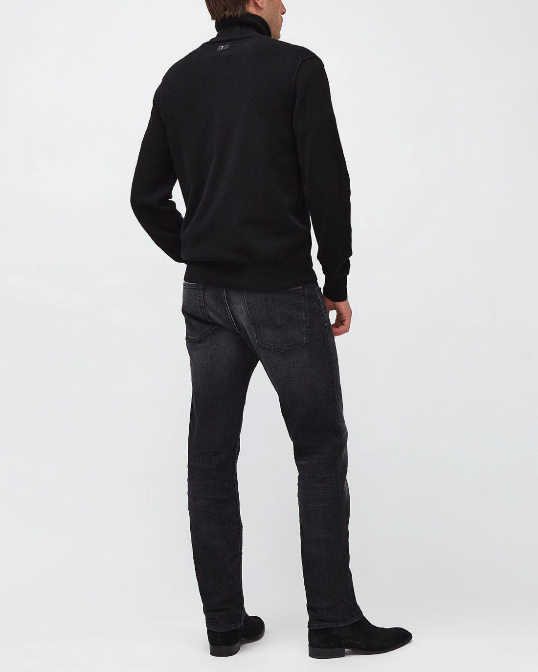 Black Slimmy Cashmere Washed Black 7 For All Mankind