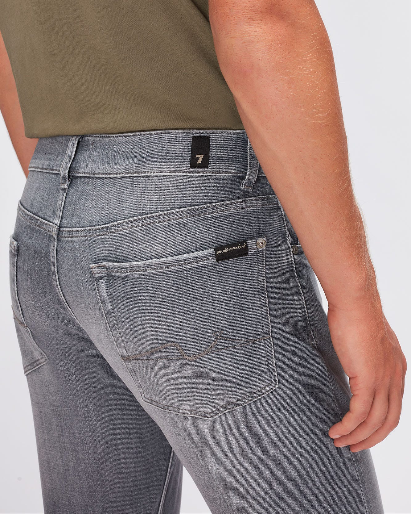 Light Grey SLIMMY Stretch Tek Free days 7 For All Mankind