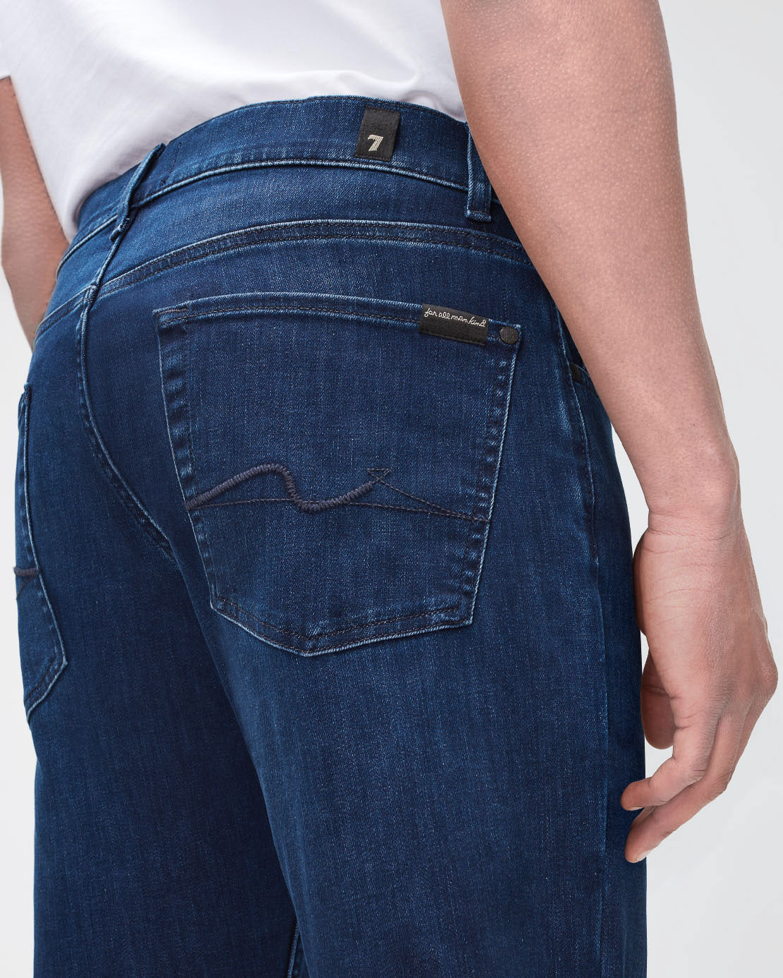 Dark Blue Slimmy Luxe Performance Eco Indigo Blue 7 For All Mankind