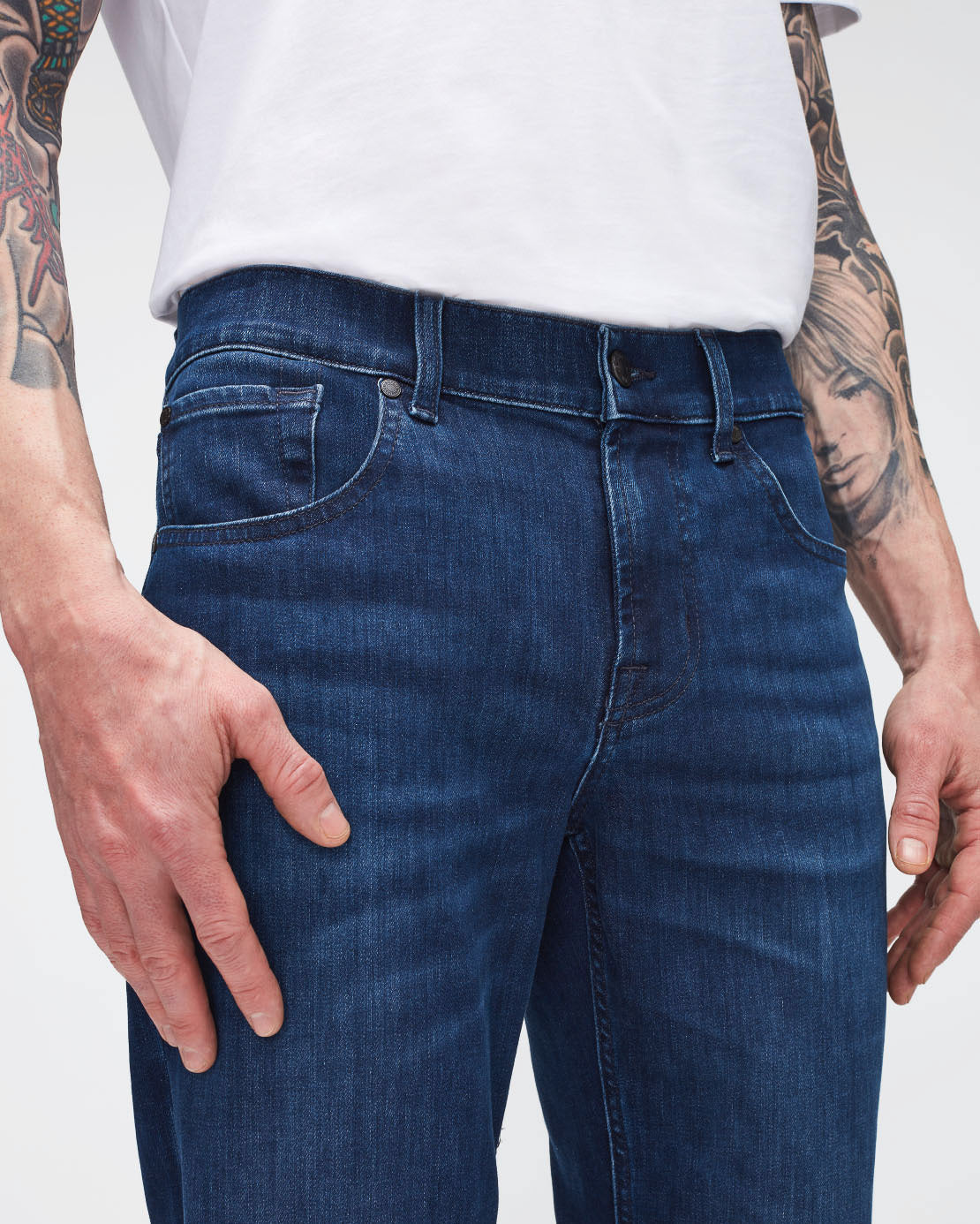 Dark Blue Slimmy Luxe Performance Eco Indigo Blue 7 For All Mankind