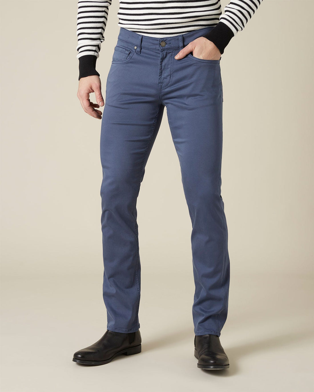 Light Blue SLIMMY Luxe Performance Sateen Dark avio 7 For All Mankind