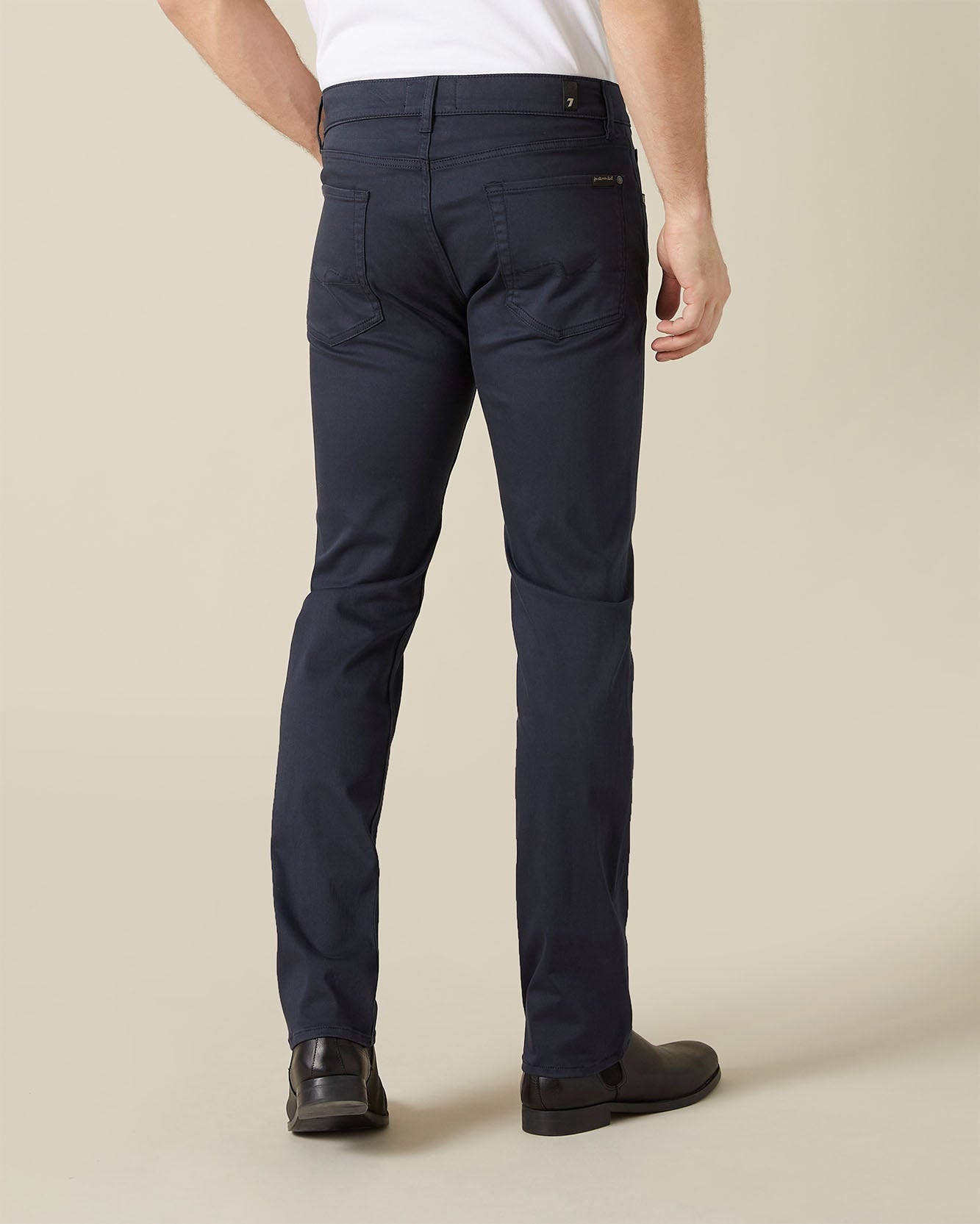 Dark Blue SLIMMY Luxe Performance Sateen Navy 7 For All Mankind
