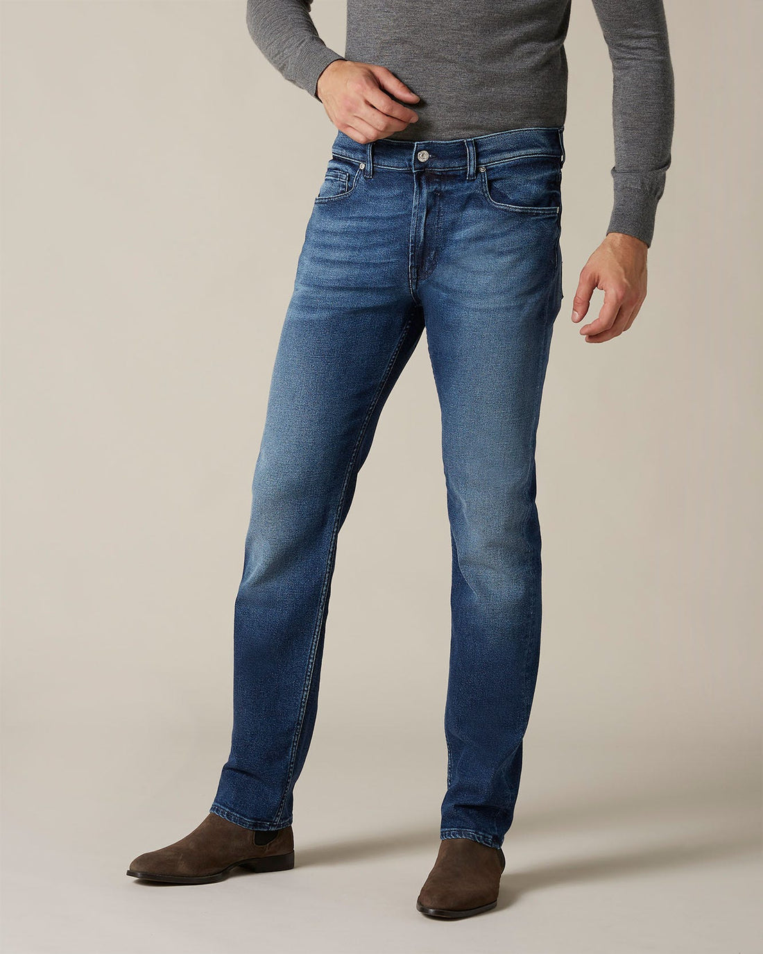 Middle Blue KAYDEN Luxe Vintage Boulevard Dark Blue 7 For All Mankind