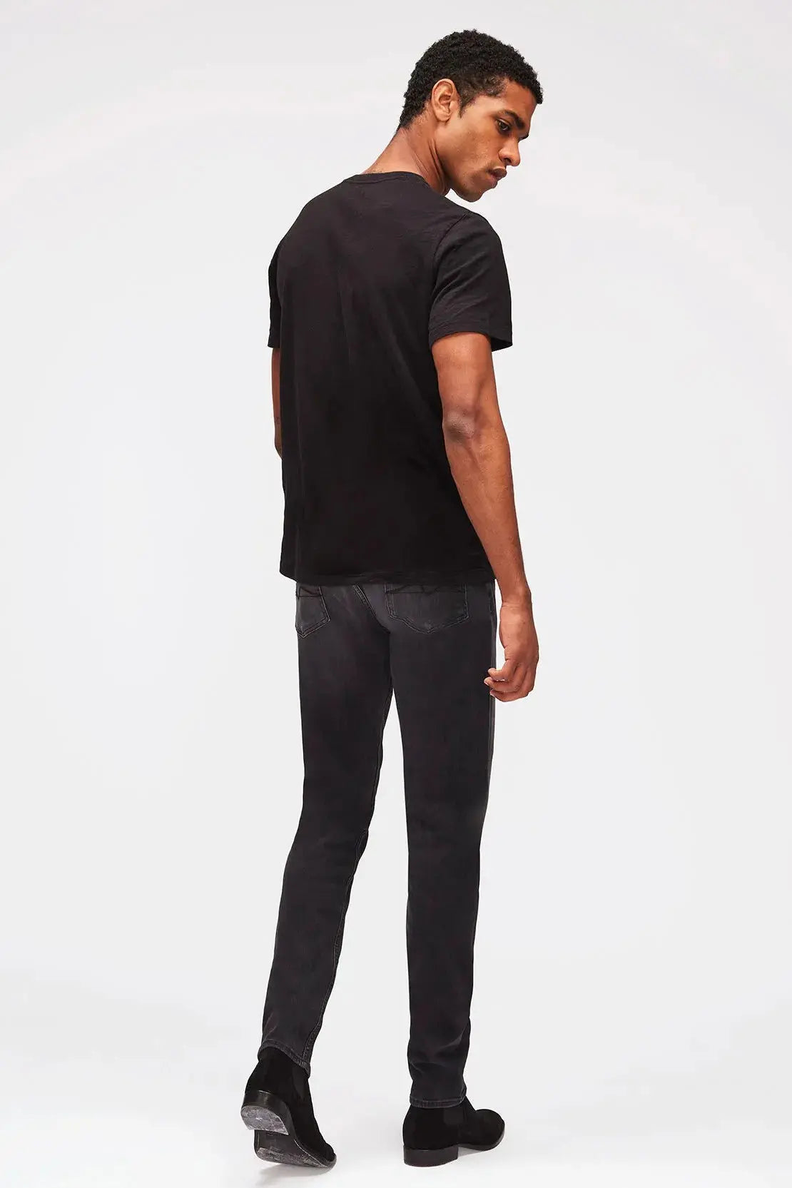 Slimmy Tapered Luxe Performance Plus Washed Black - BEVAVA