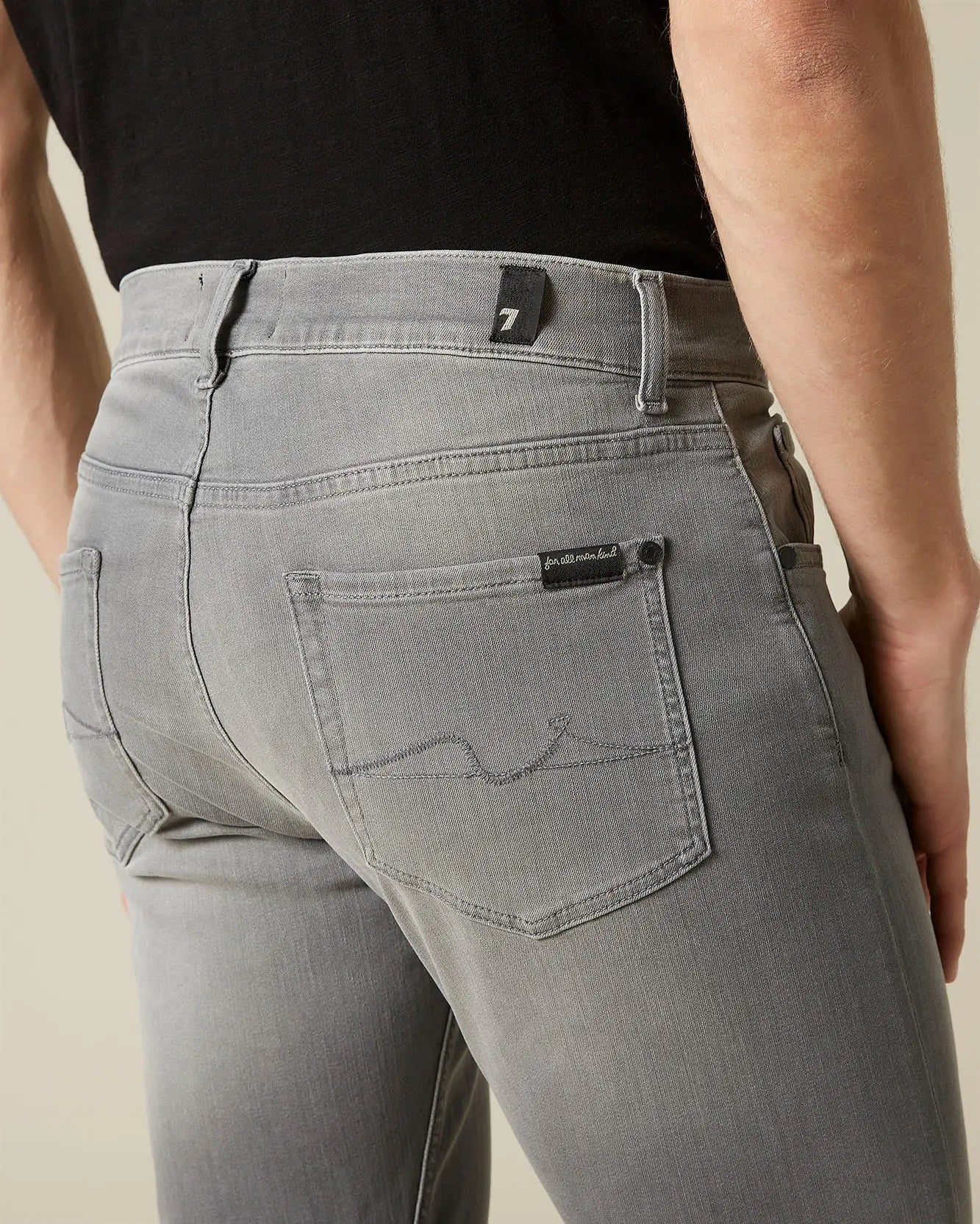 Middle Grey SLIMMY TAPERED Luxe Performance Plus Grey - BEVAVA