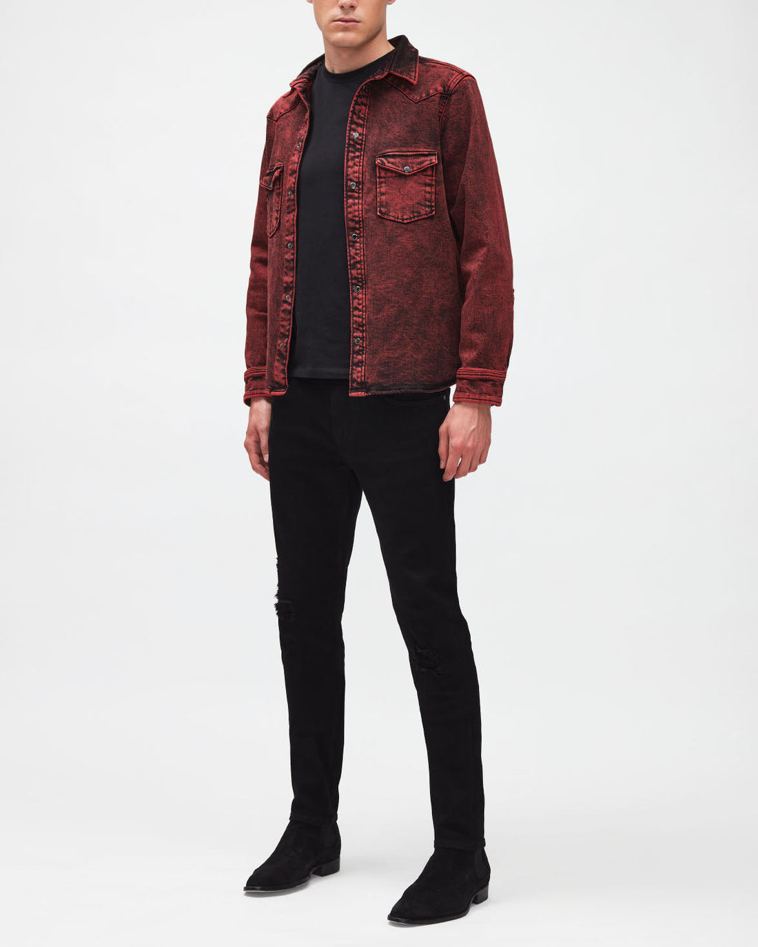 Black Slimmy Tapered Stretch Tek Eco Game On 7 For All Mankind