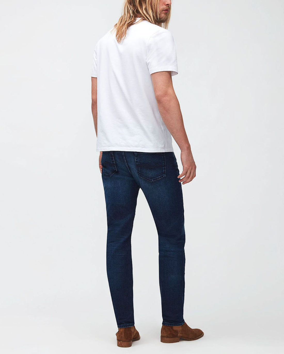 Dark Blue Slimmy Tapered Cashmere Dark Blue 7 For All Mankind