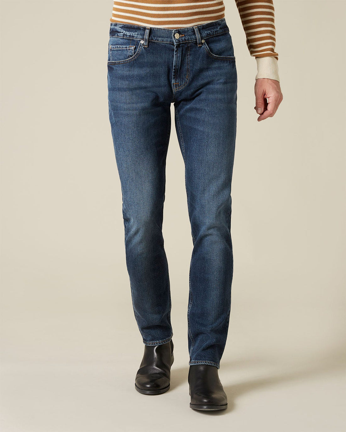 Middle Blue SLIMMY TAPERED Captain Blue 7 For All Mankind