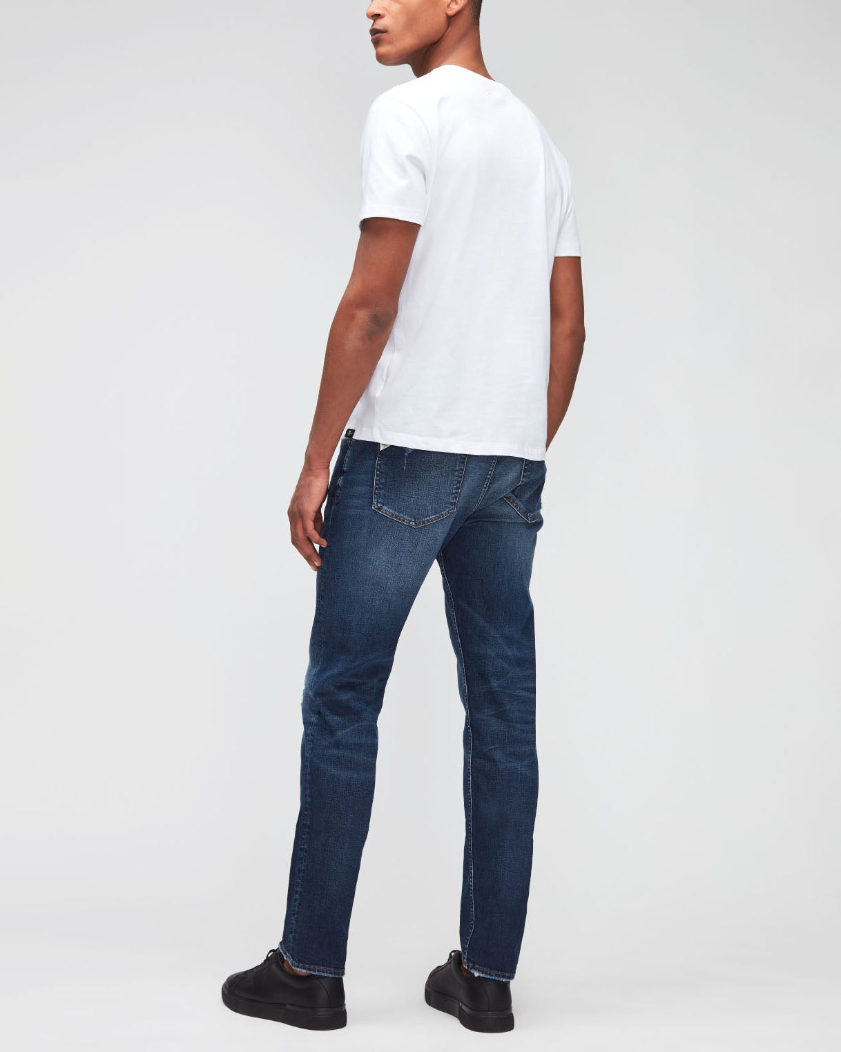 Dark Blue Slimmy Tapered Stretch Tek Crossover 7 For All Mankind