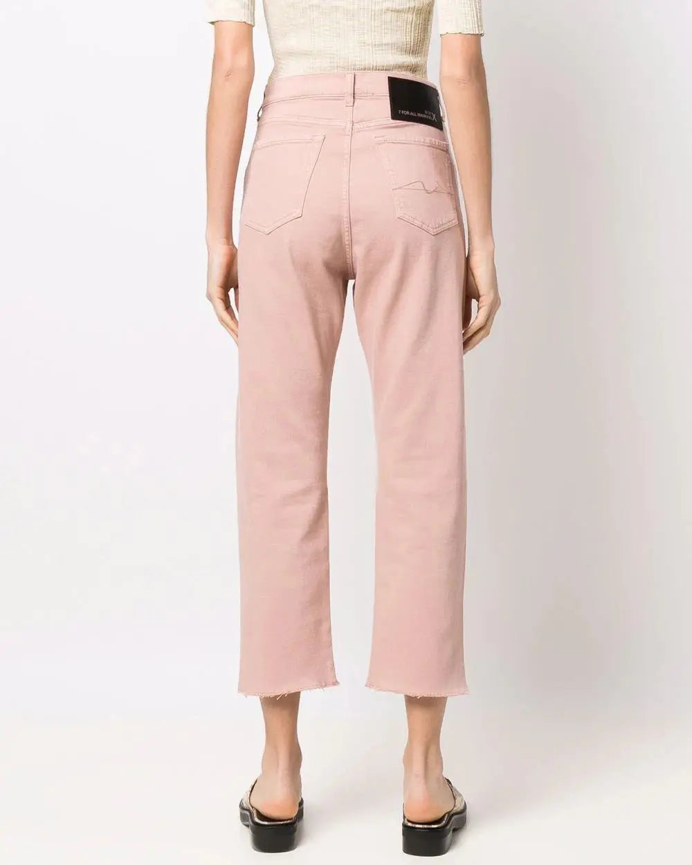 Pink Slouchy Crop Cipria - BEVAVA