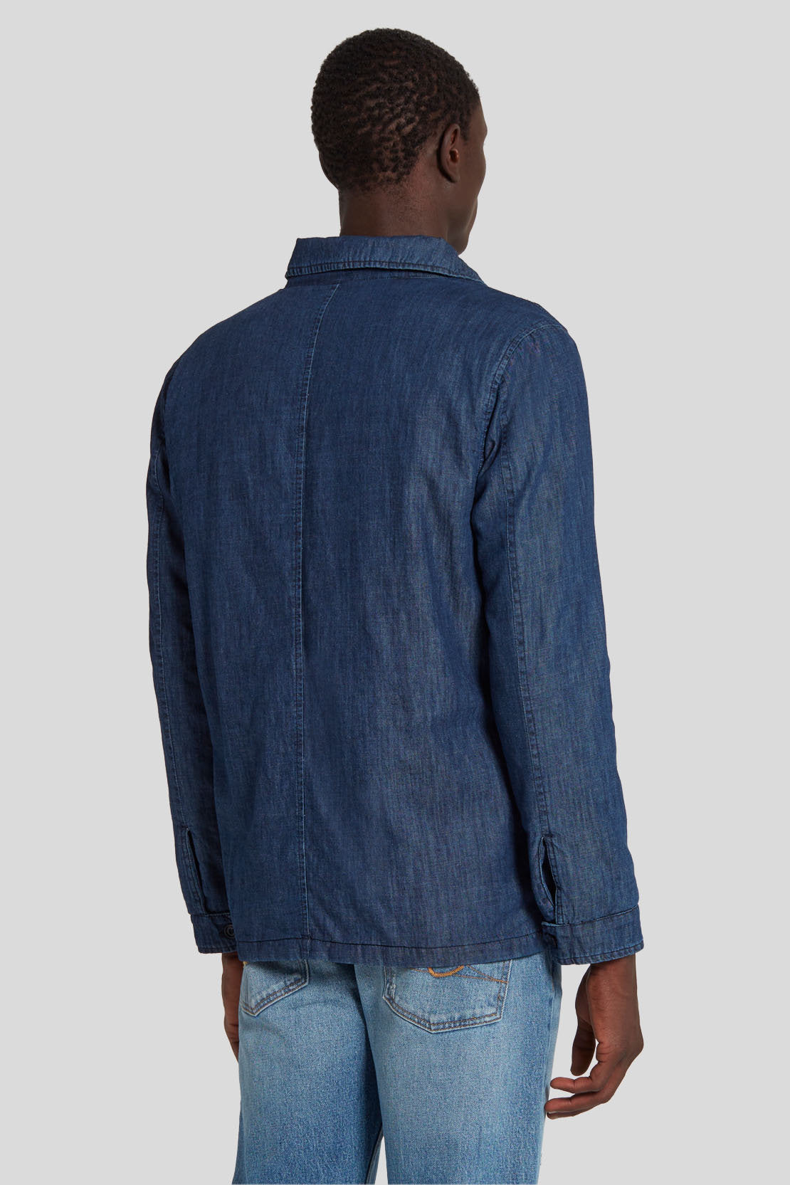 Overshirt Padded Chambray_JSOM188QCH_CH_04
