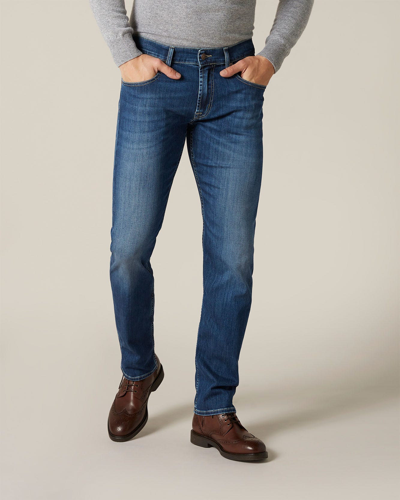 Middle Blue THE STRAIGHT NY Mid Used 7 For All Mankind