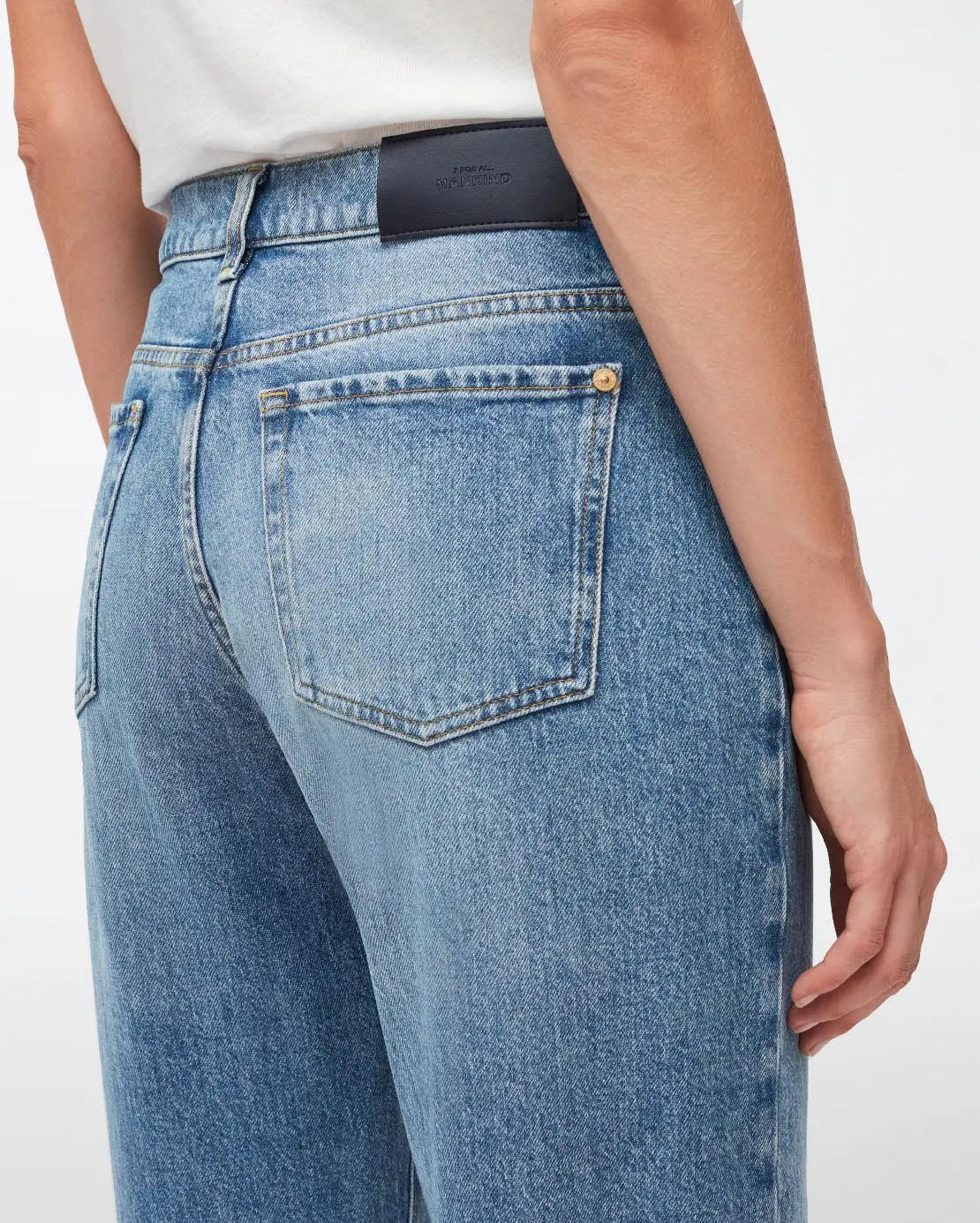 Light Blue Tess Trouser Vibe With Bitten Hem - BEVAVA