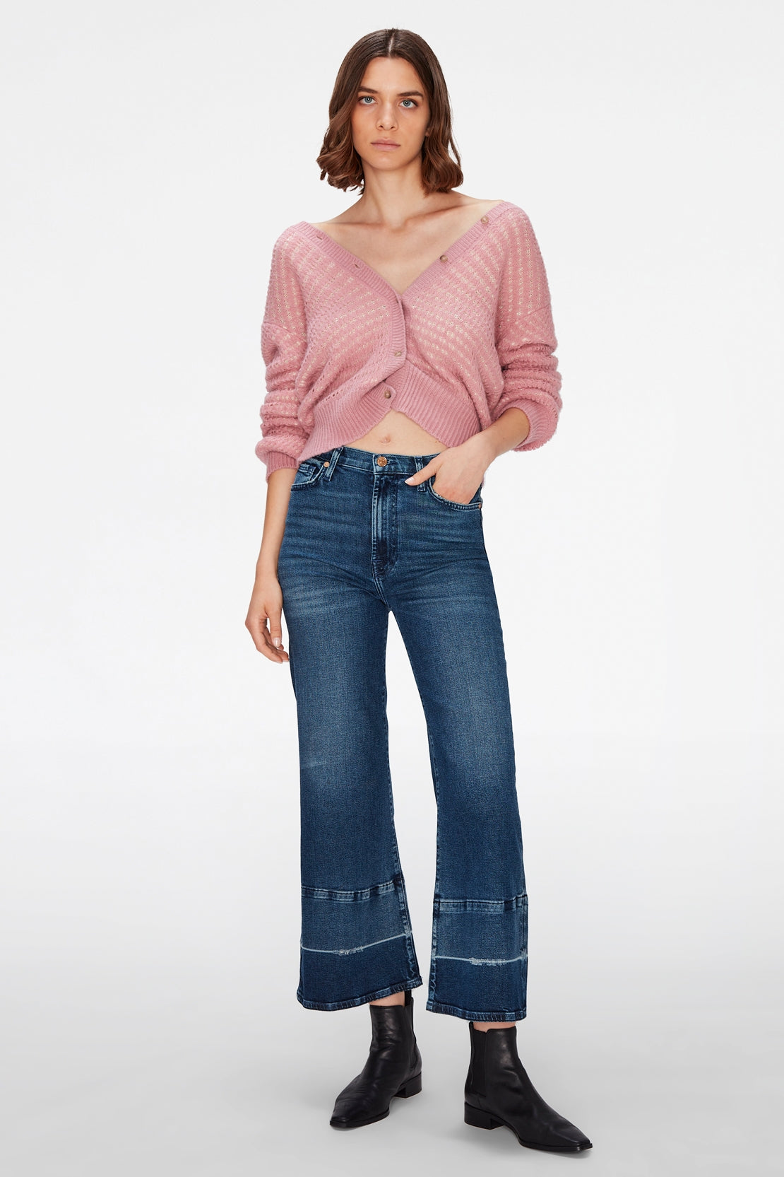 The Cropped Jo Luxe Vintage Spotlight With Let Down Hem 7 For All Mankind