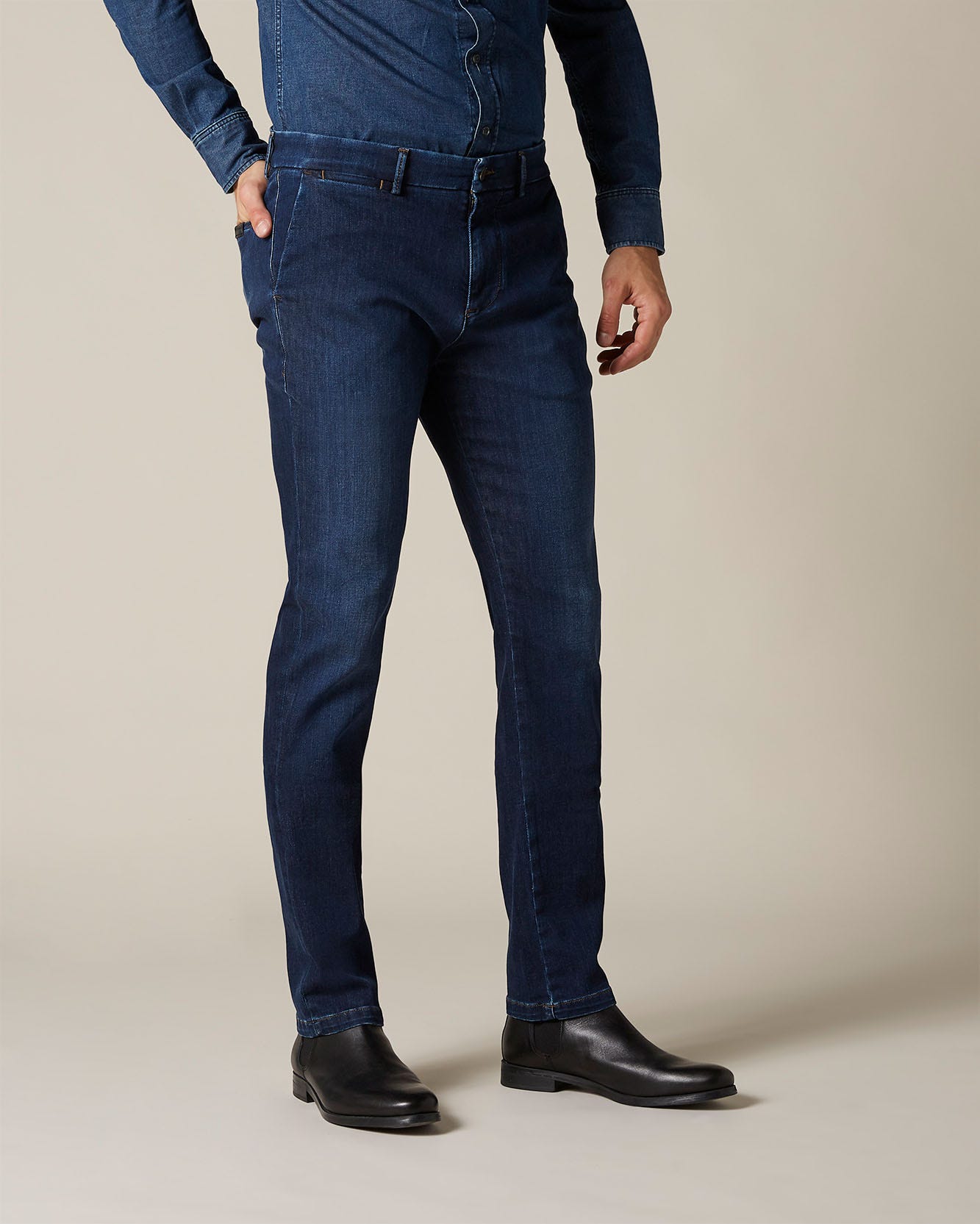 Dark Blue SLIMMY CHINO Luxe Performance Venice Dark Blue 7 For All Mankind