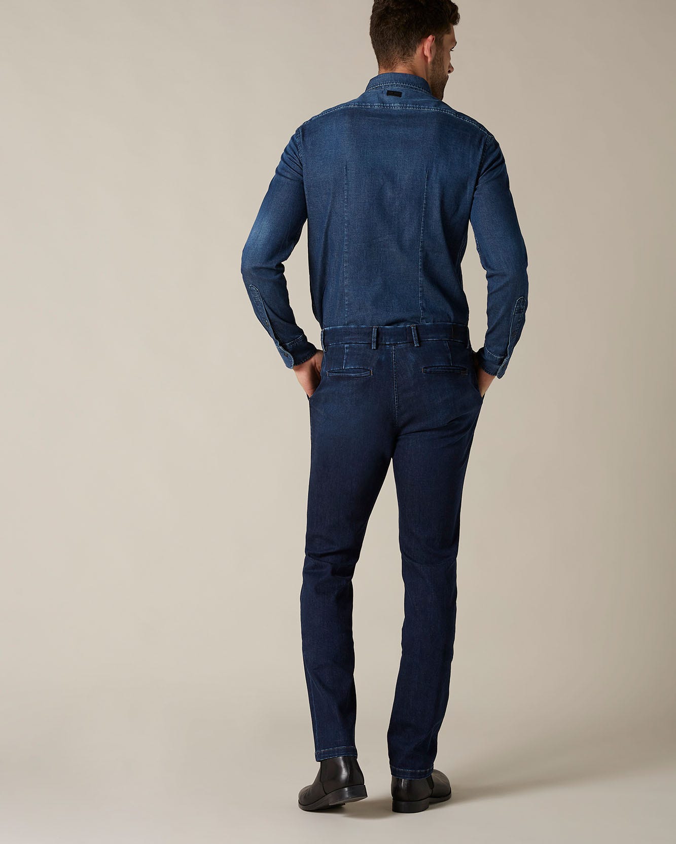 Dark Blue SLIMMY CHINO Luxe Performance Venice Dark Blue 7 For All Mankind