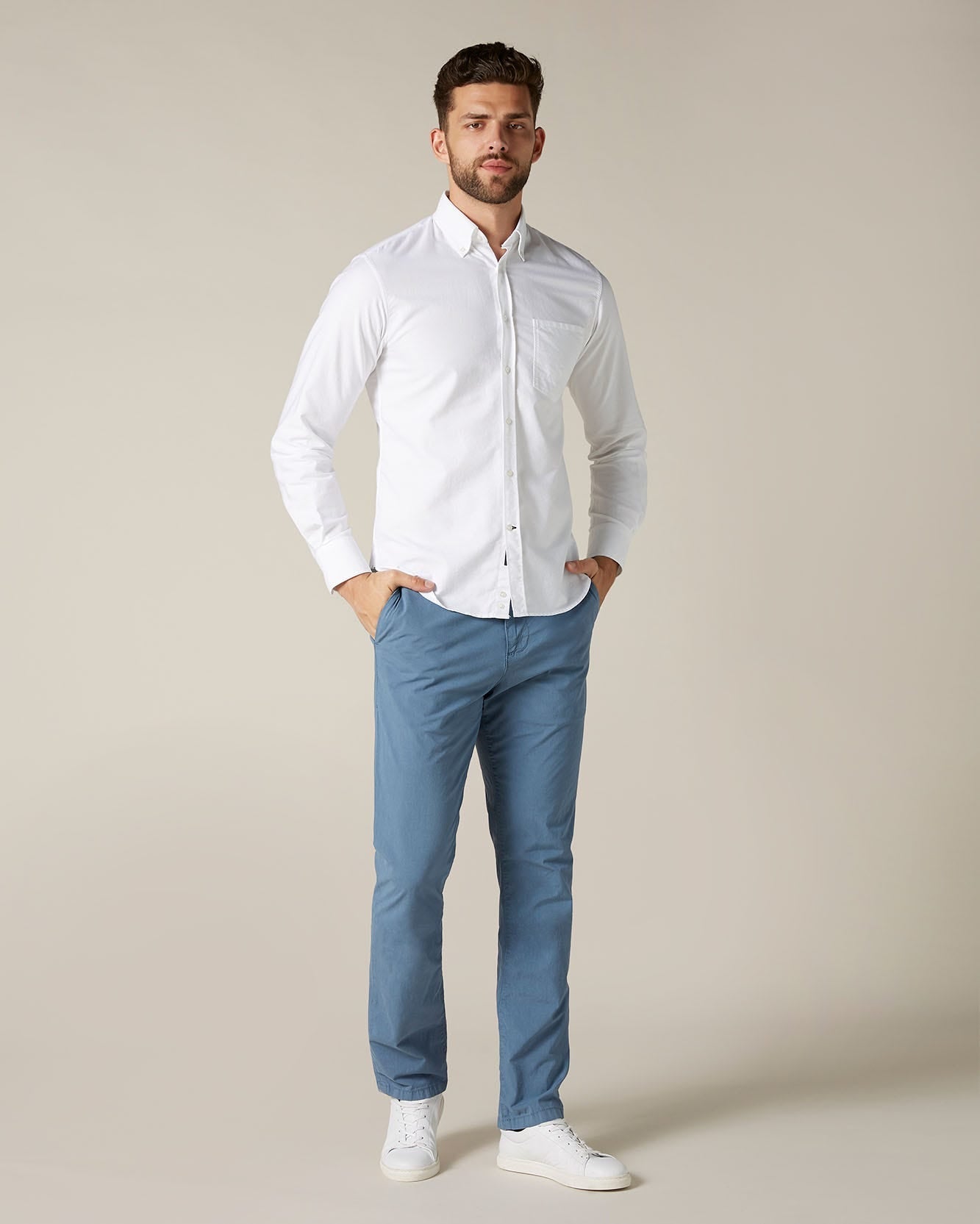 Light Blue Slimmy Chino Weightless Colors Indigo 7 For All Mankind