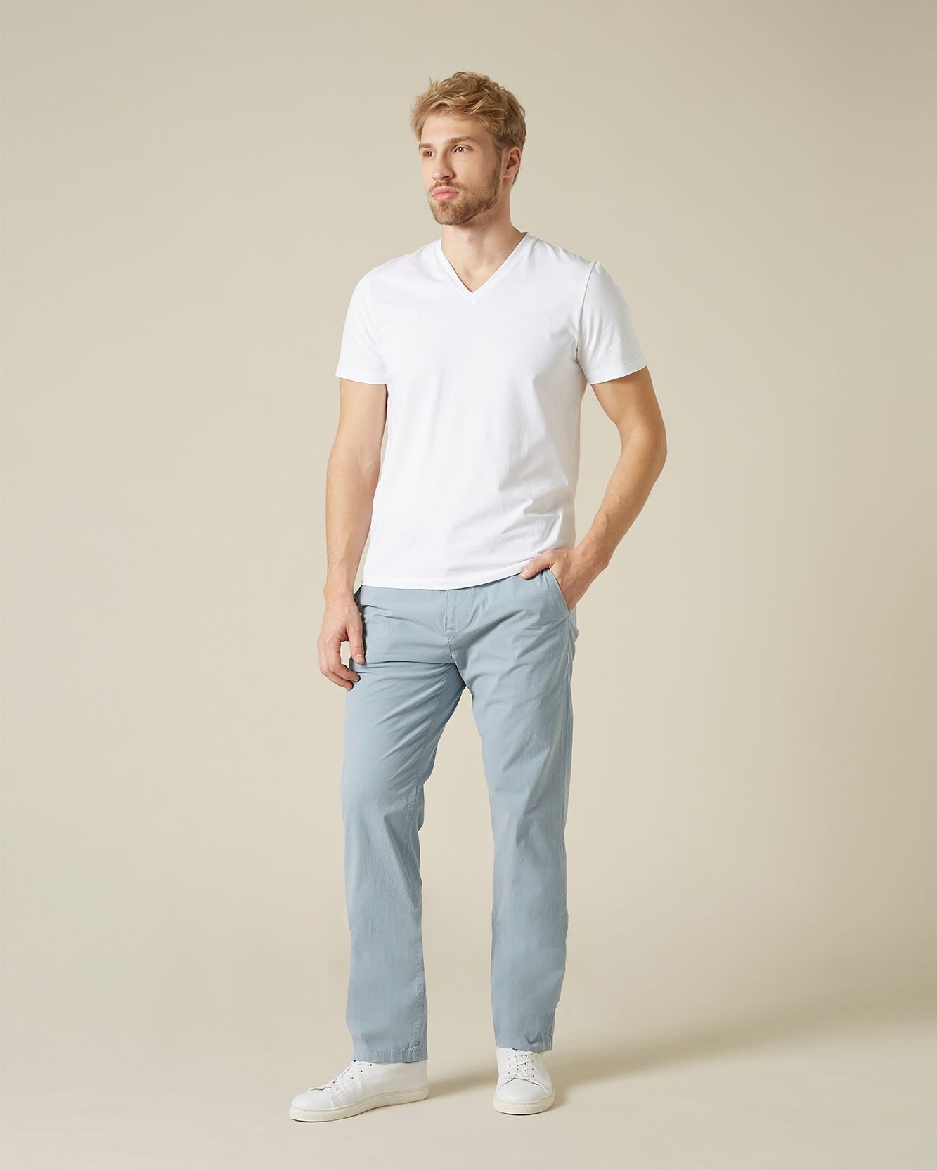 Light Blue SLIMMY CHINO Weightless Colors Light Blue 7 For All Mankind