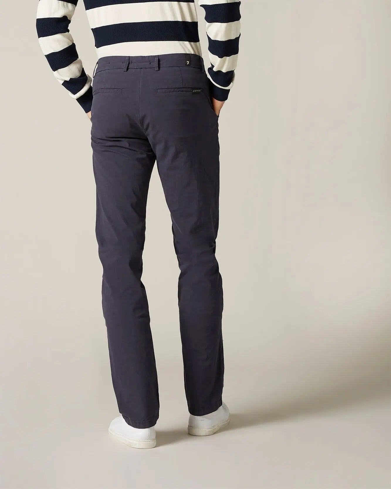 Dark Blue SLIMMY CHINO Weightless Colors Navy - BEVAVA