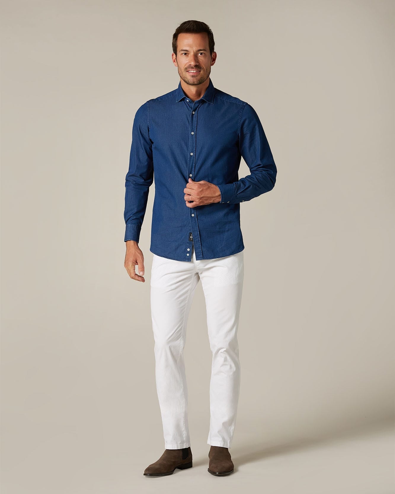 White SLIMMY CHINO Weightless Colors White 7 For All Mankind