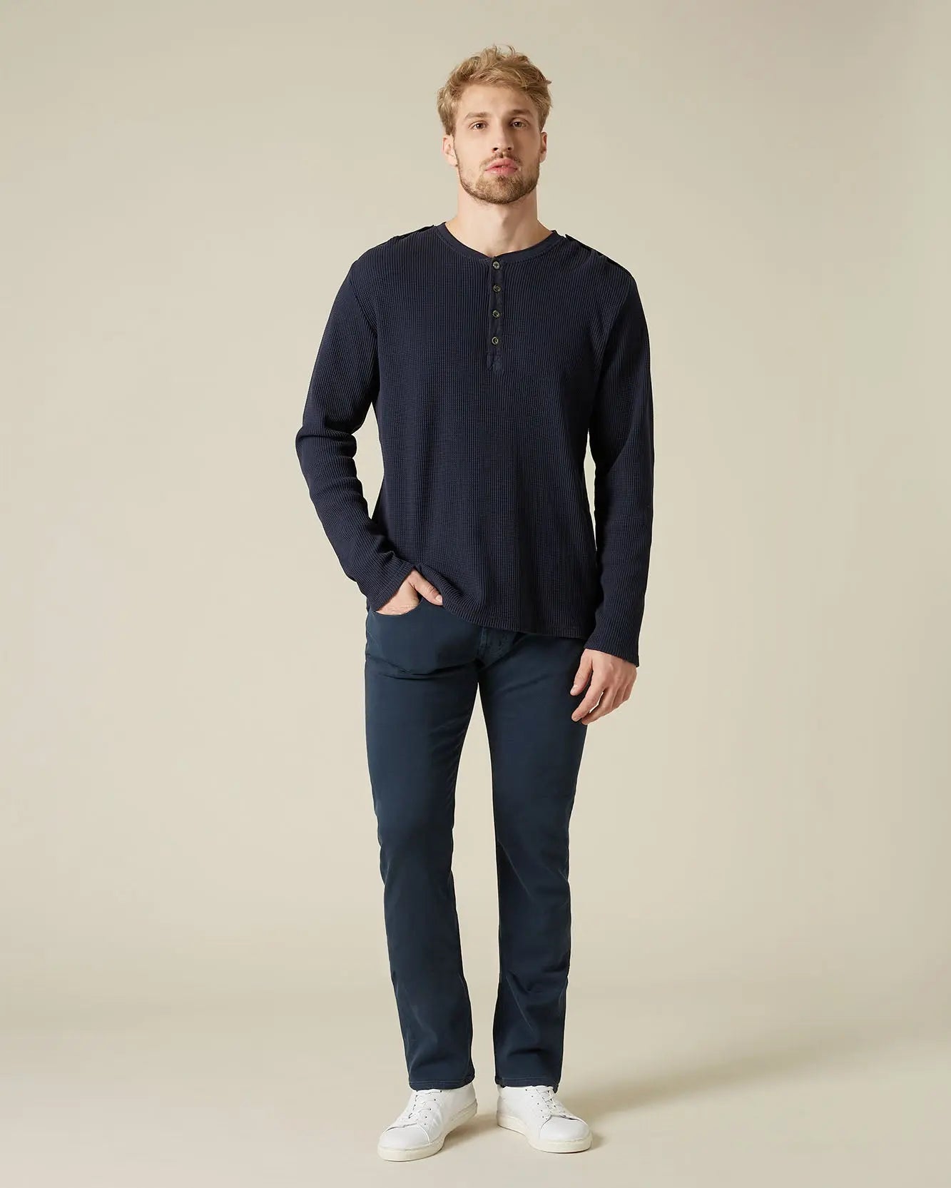 Dark Blue Ronnie J Luxe Jogger Colors Navy - BEVAVA