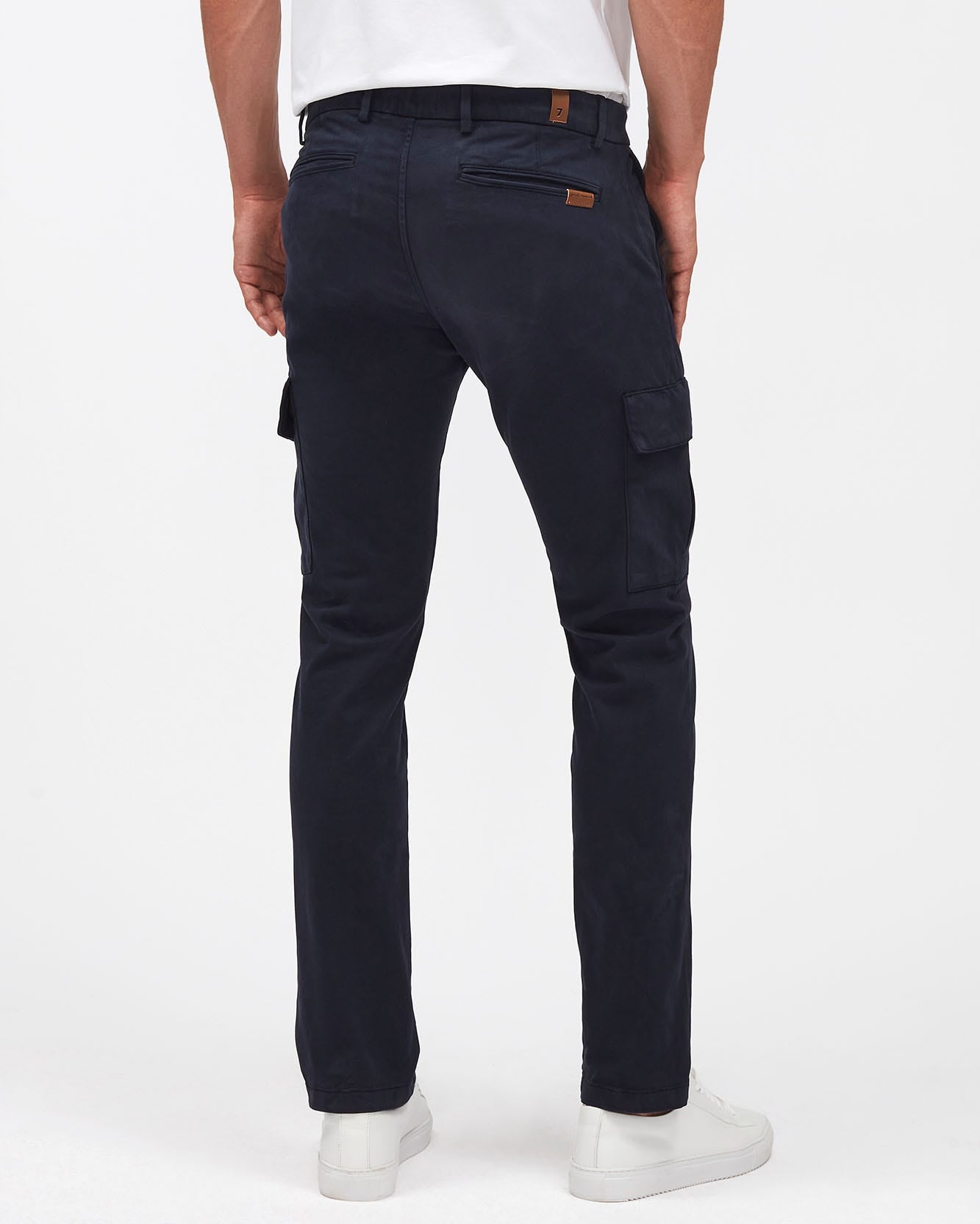 Dark Blue SLIMMY TAP.CARGO CHINO Luxe Per. Sateen Light Army 7 For All Mankind