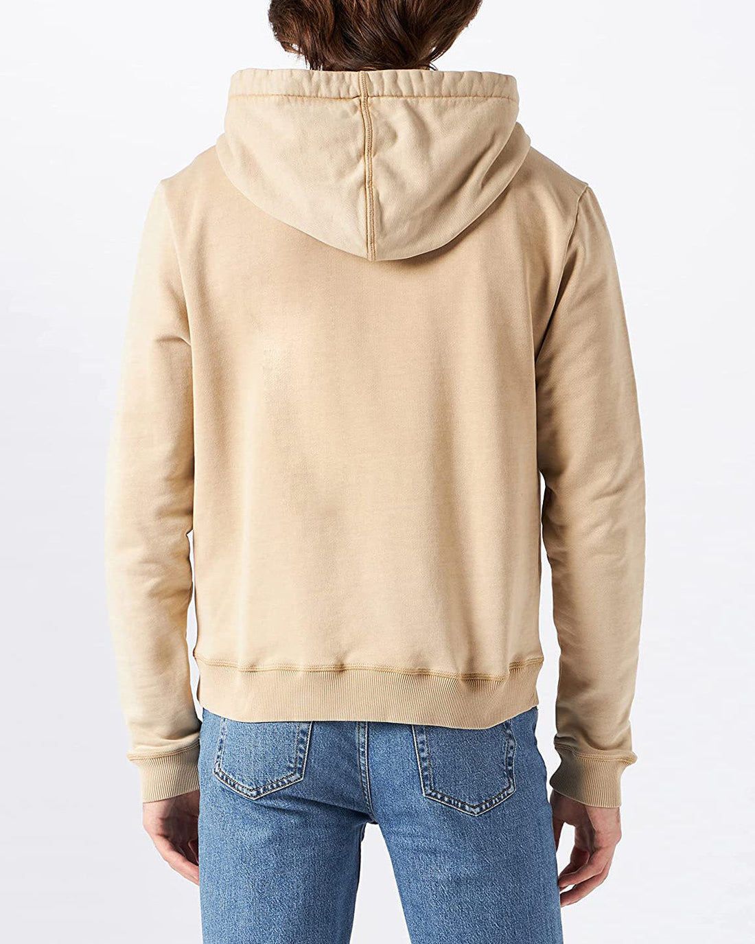 Beige Hoodie Jersey Old Dye Taffy 7 For All Mankind