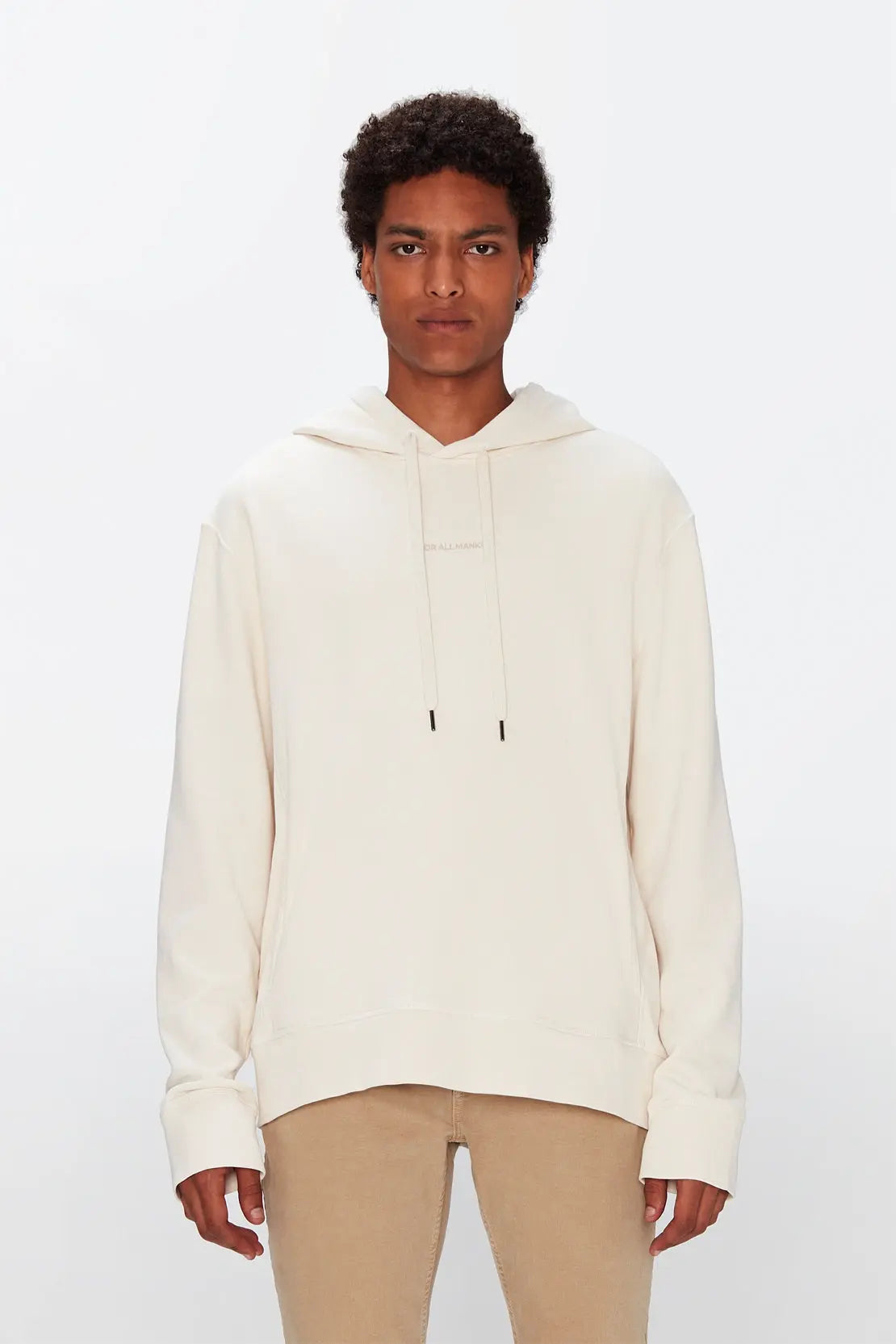 Hoodie Mineral Dye Ecru - BEVAVA