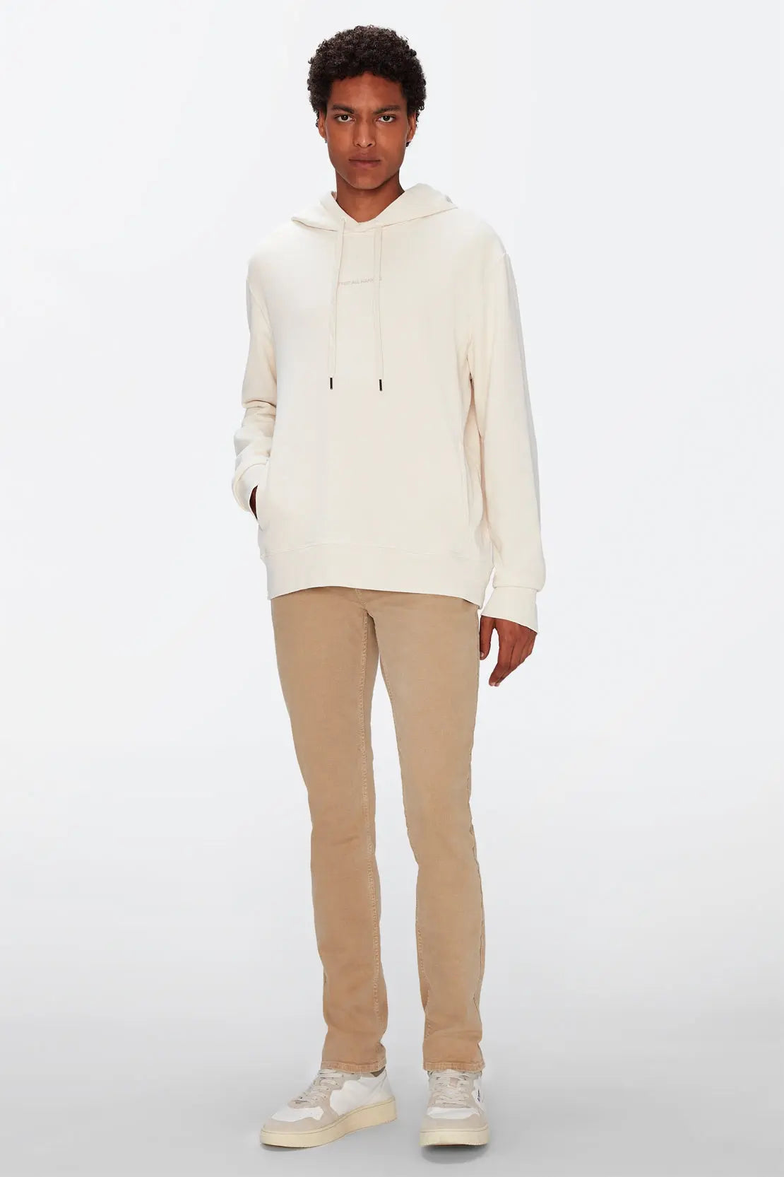 Hoodie Mineral Dye Ecru - BEVAVA