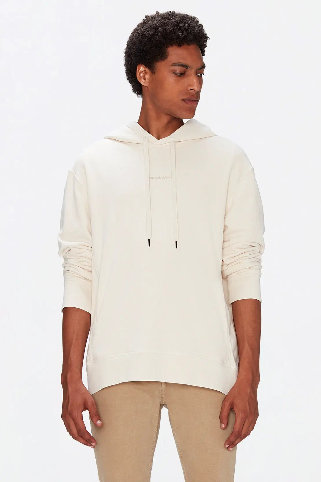 Hoodie Mineral Dye Ecru - BEVAVA