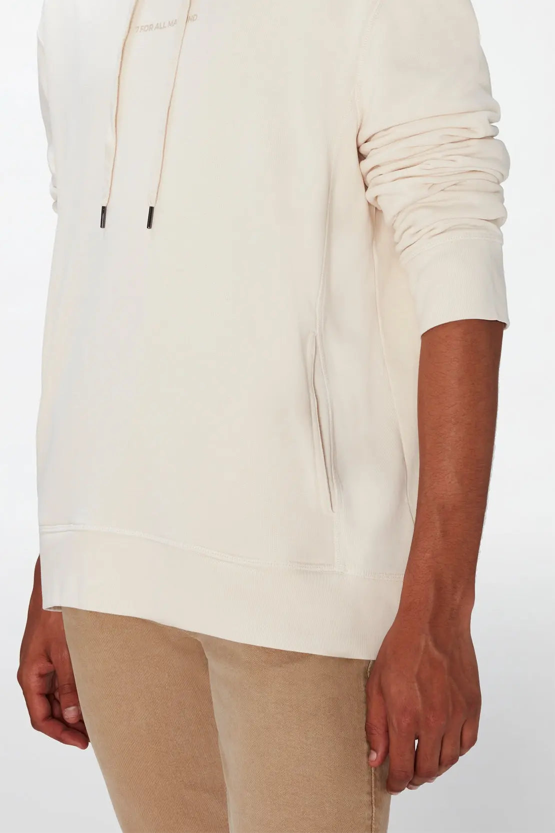 Hoodie Mineral Dye Ecru - BEVAVA