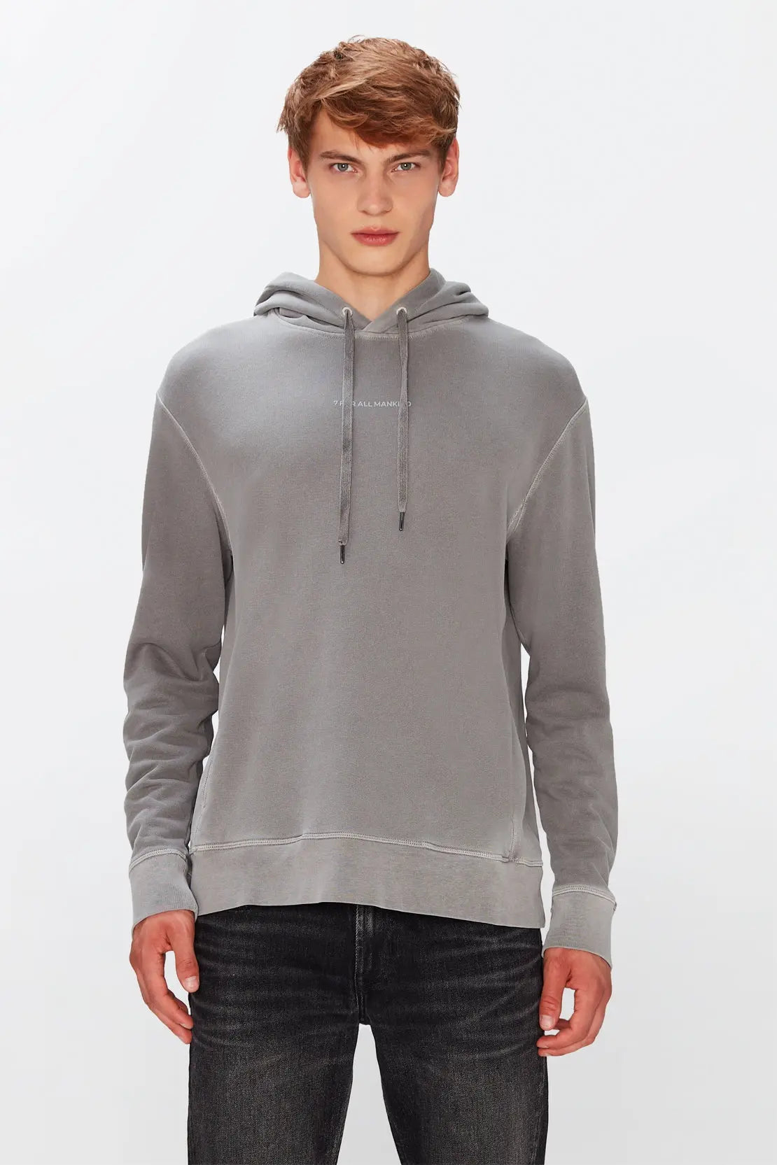 Hoodie Mineral Dye Grey - BEVAVA