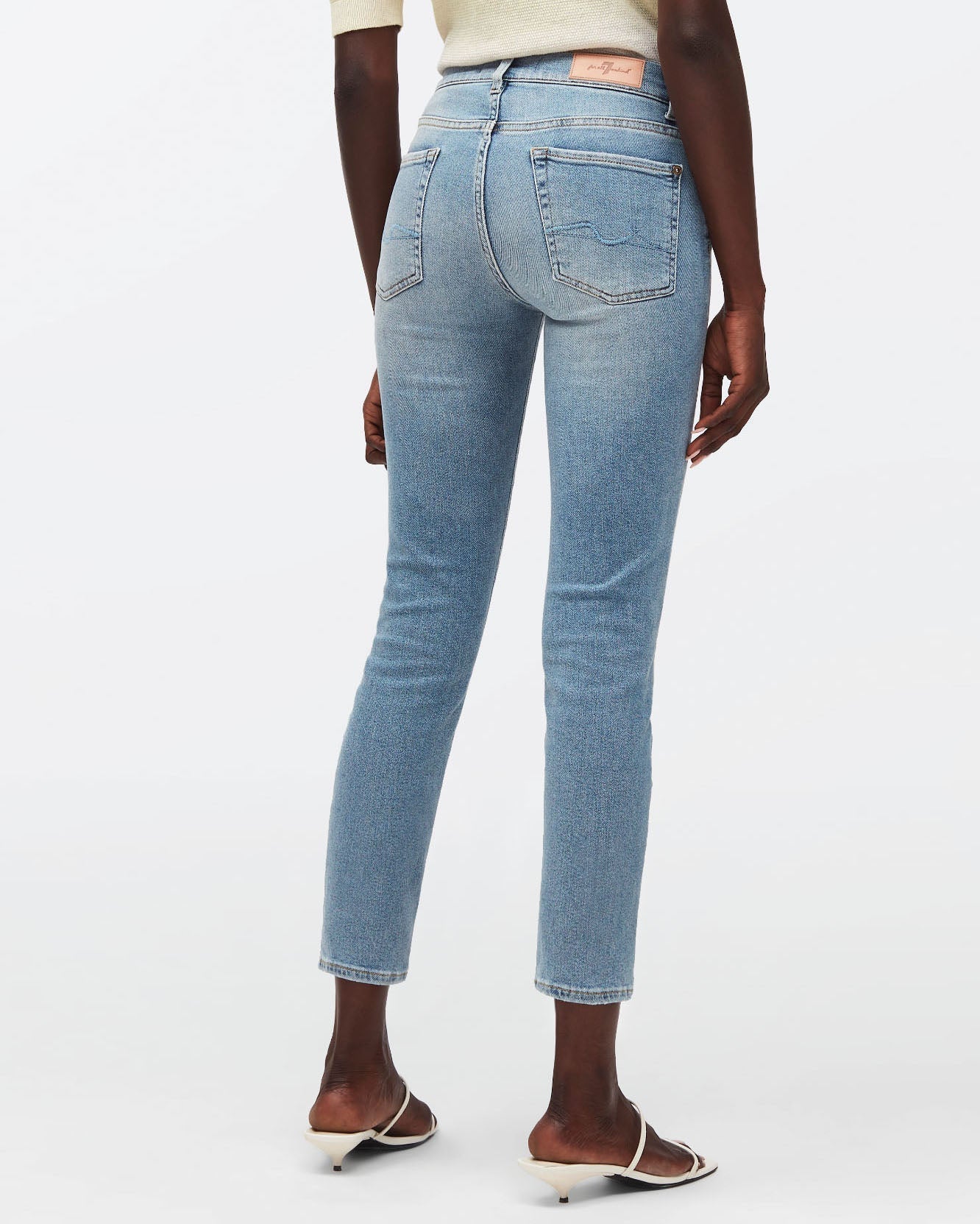 Light Blue Roxanne Ankle Luxe Vintage Dream Time 7 For All Mankind