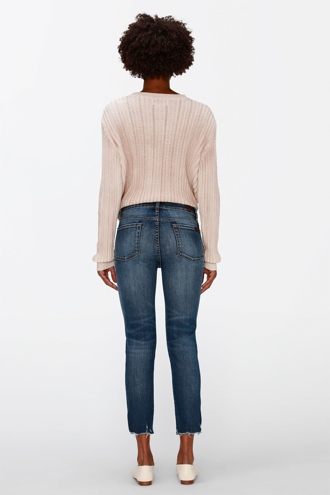 Roxanne Ankle Millennium With Distressed Hem 7 For All Mankind